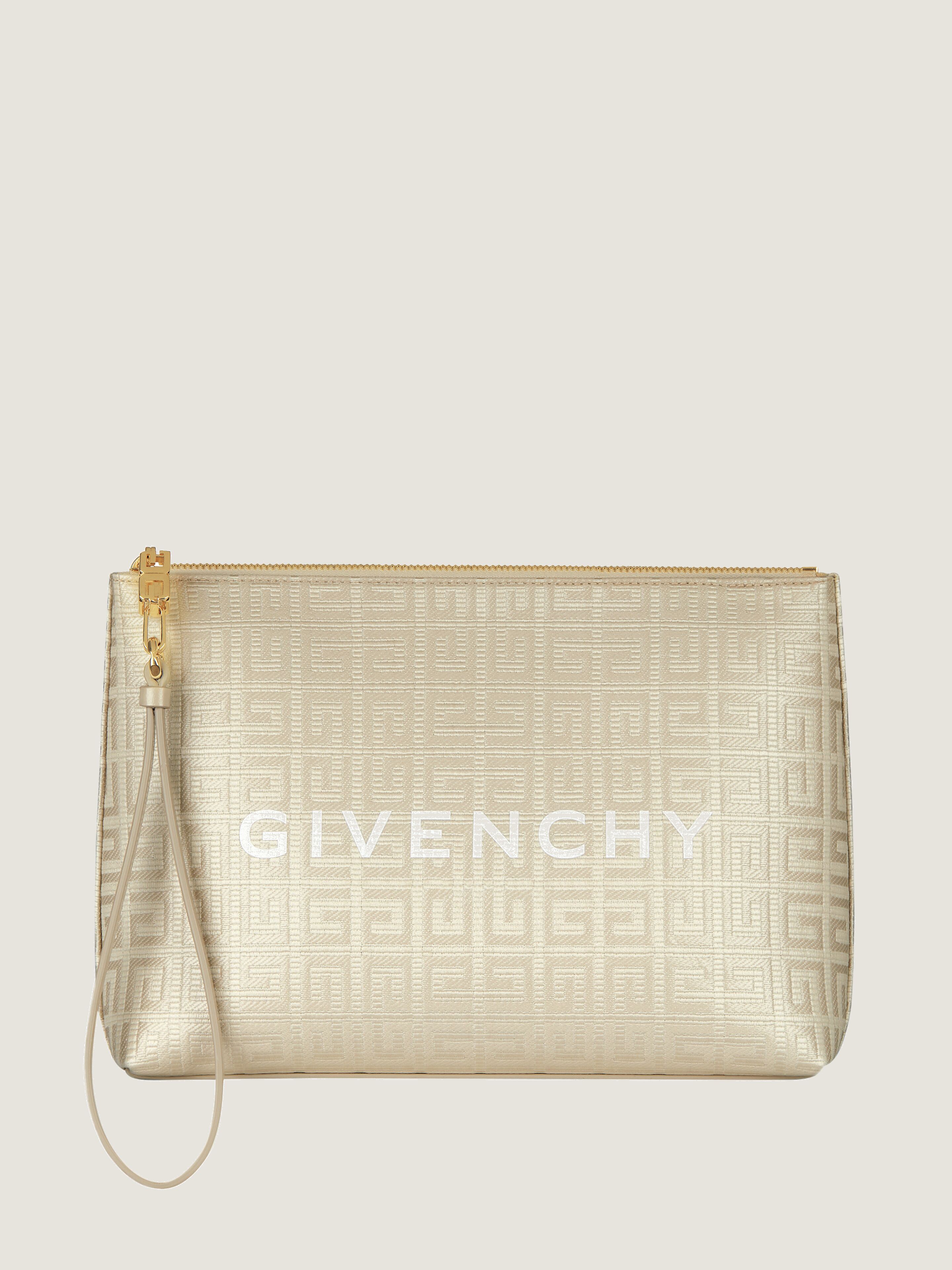 GIVENCHY travel pouch in 4G coated canvas in - natural beige