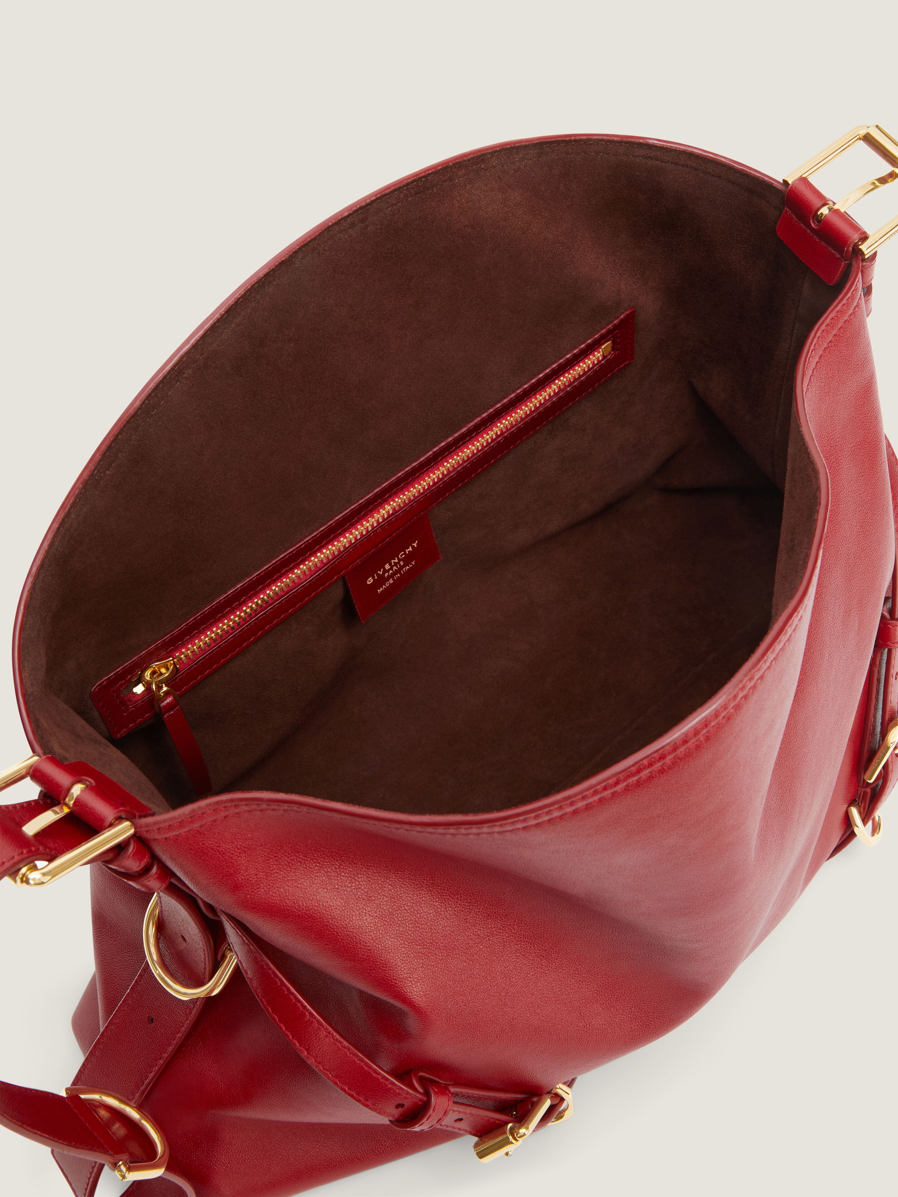 Medium Voyou bag shiny leather in - dark red - BB5131B2AE-601