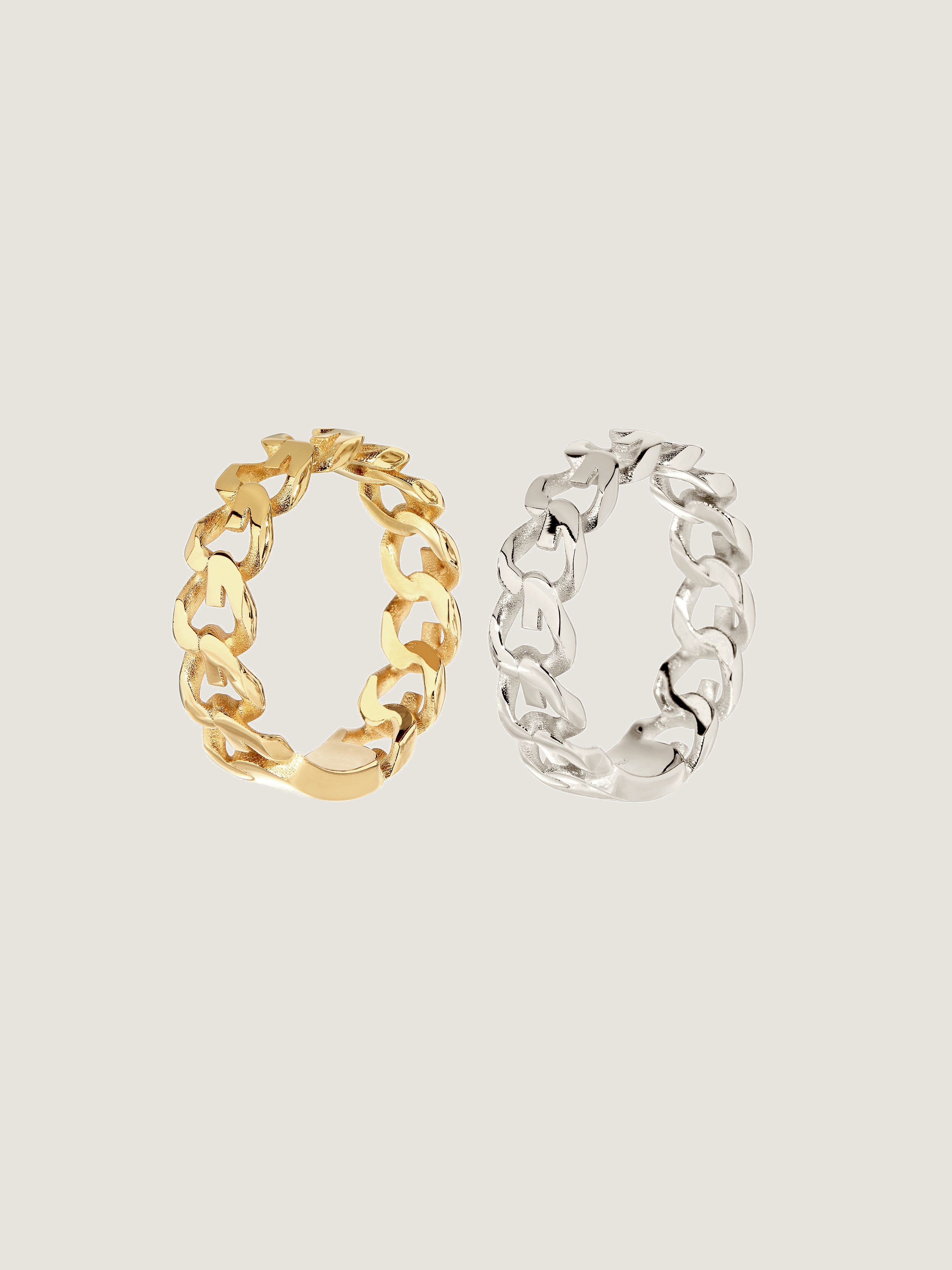 G Chain Ring set in metal in - golden/silvery | Givenchy US