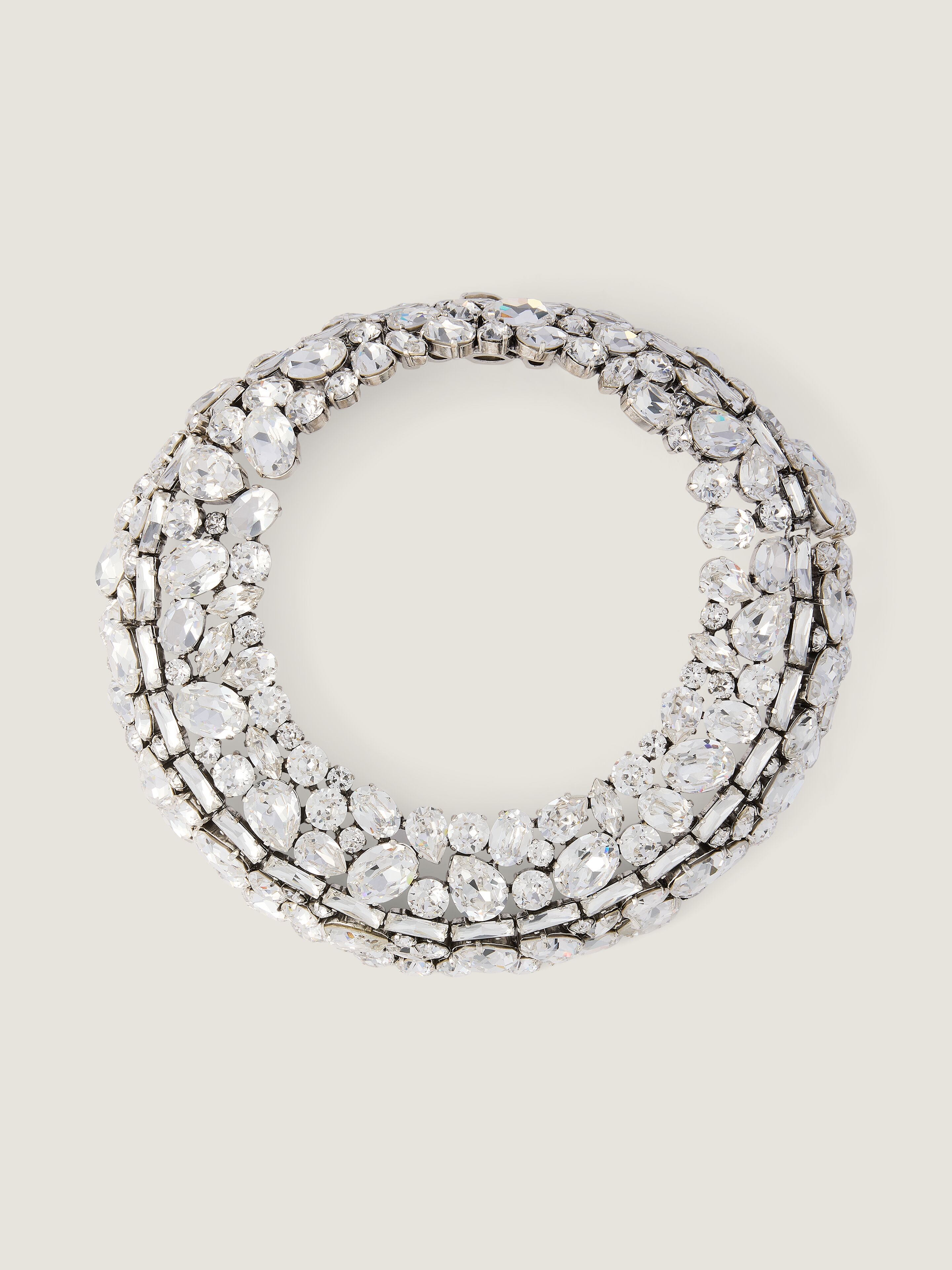 Givenchy Bold Crystals Torque Necklace In Metal And Crystals In Multi