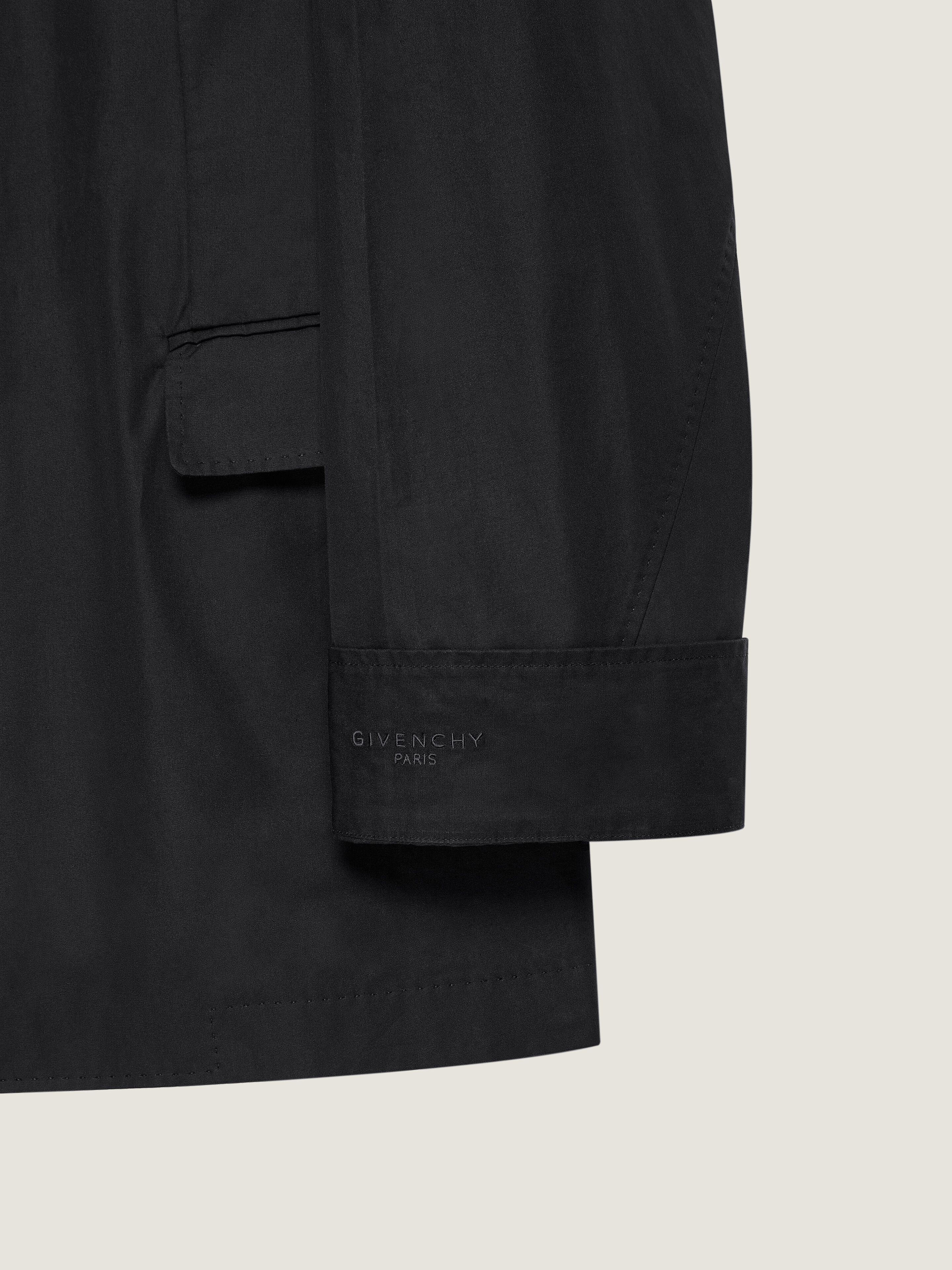 Couture Seam double-breasted regular jacket in poplin in - black