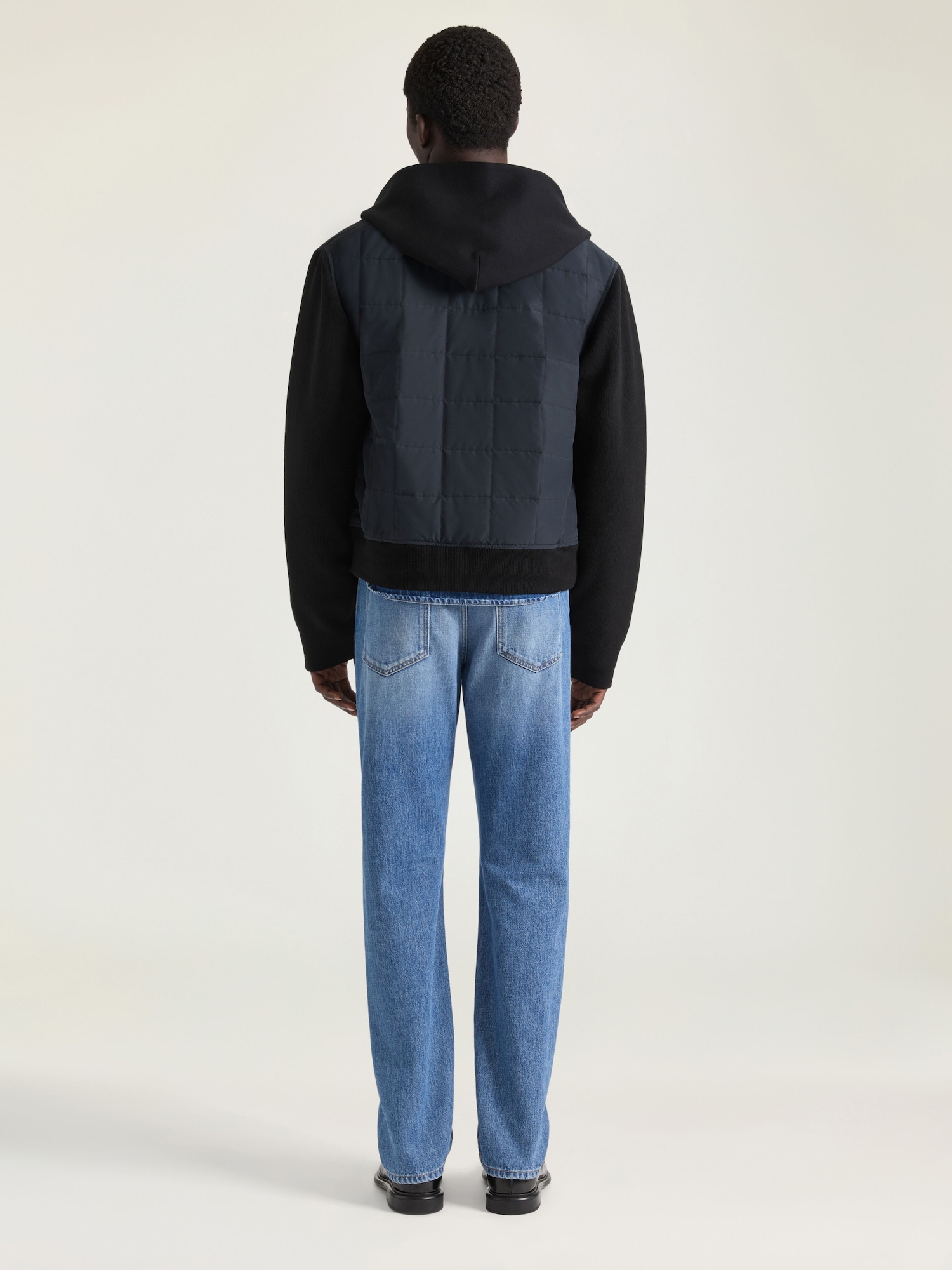 GIVENCHY Parisパッチ キルティング ブルゾン - ブラック BM01FX1698 