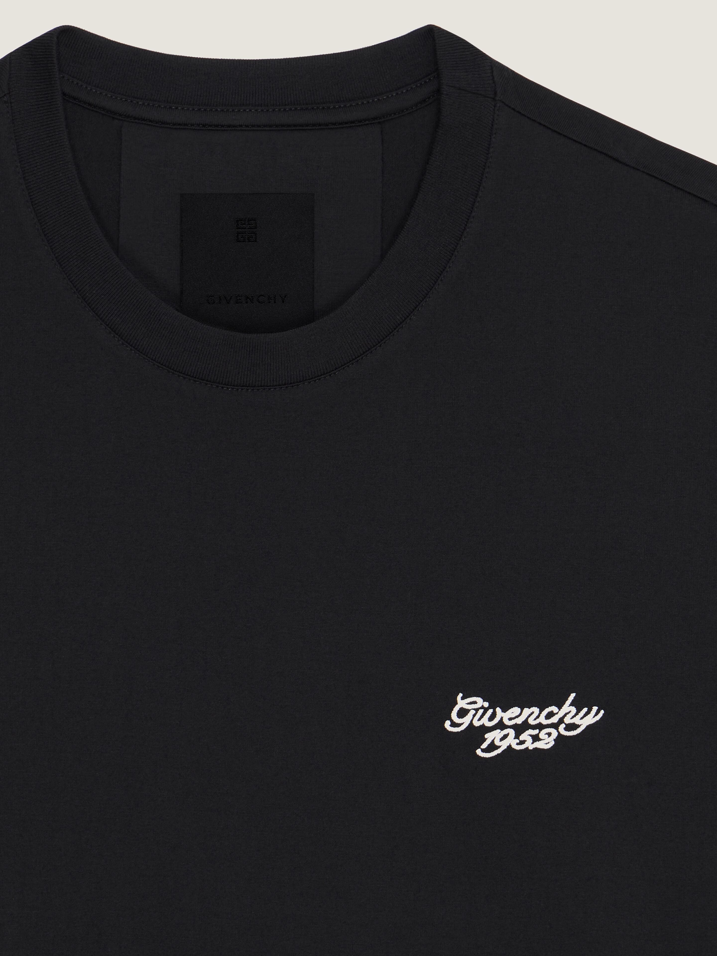GIVENCHY 1952 slim fit t-shirt in cotton in - black