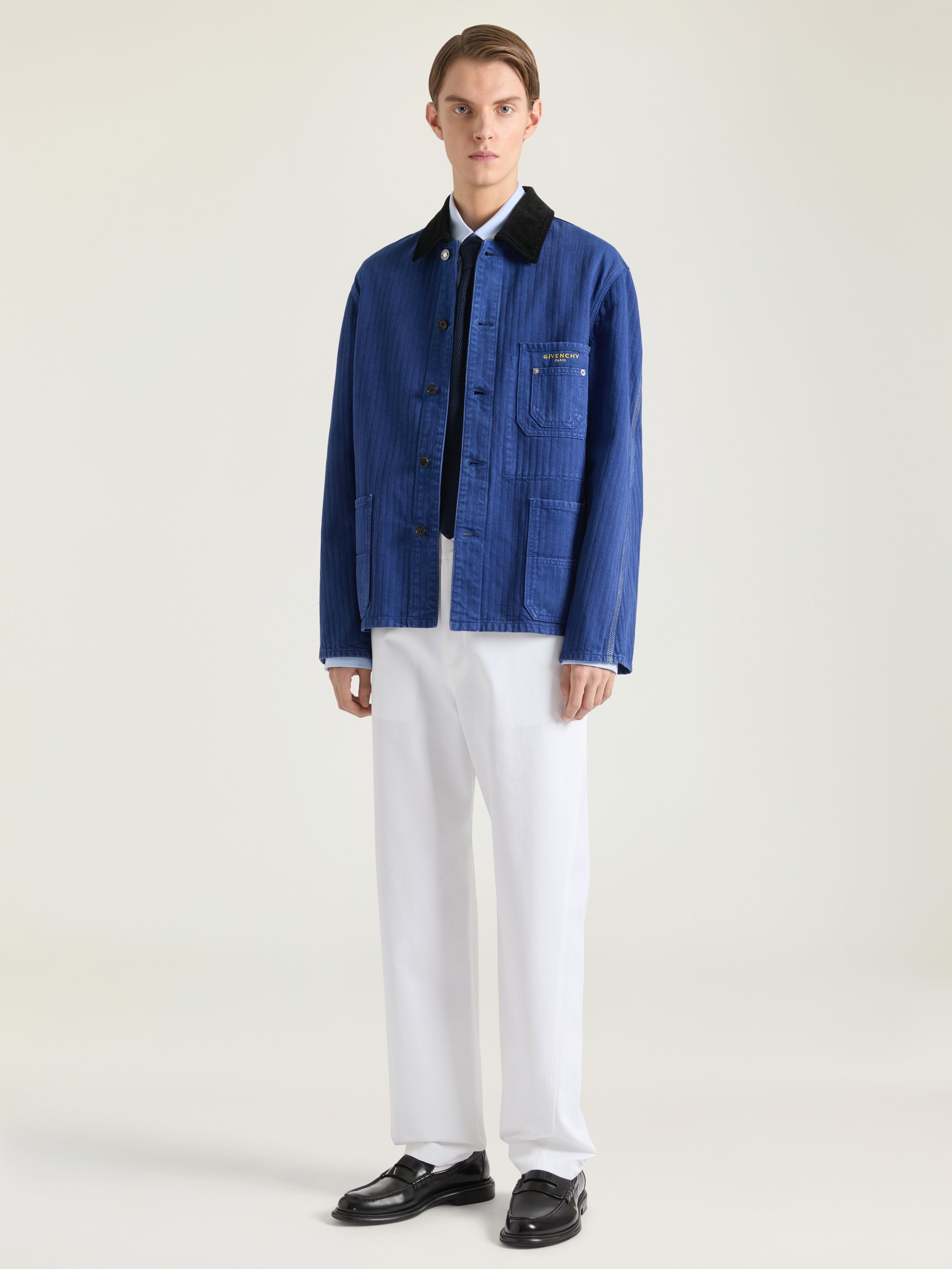 Couture Seam jacket in herringbone denim | Givenchy US | Givenchy