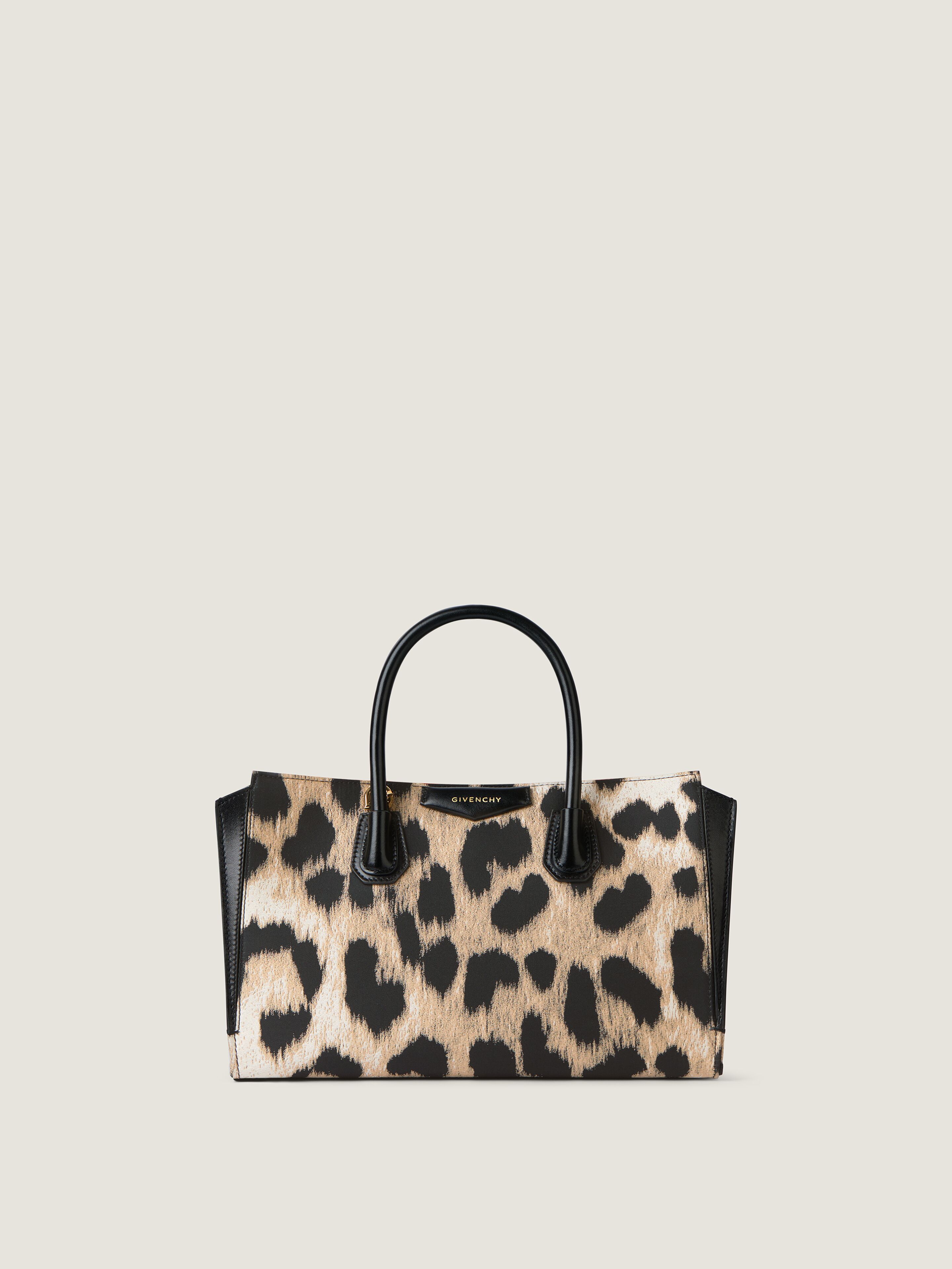 M*a様 正規品 Givenchy パドロック カーディガン ブラック arch Small Antigona Catchall bag in leopard jacquard | Givenchy US