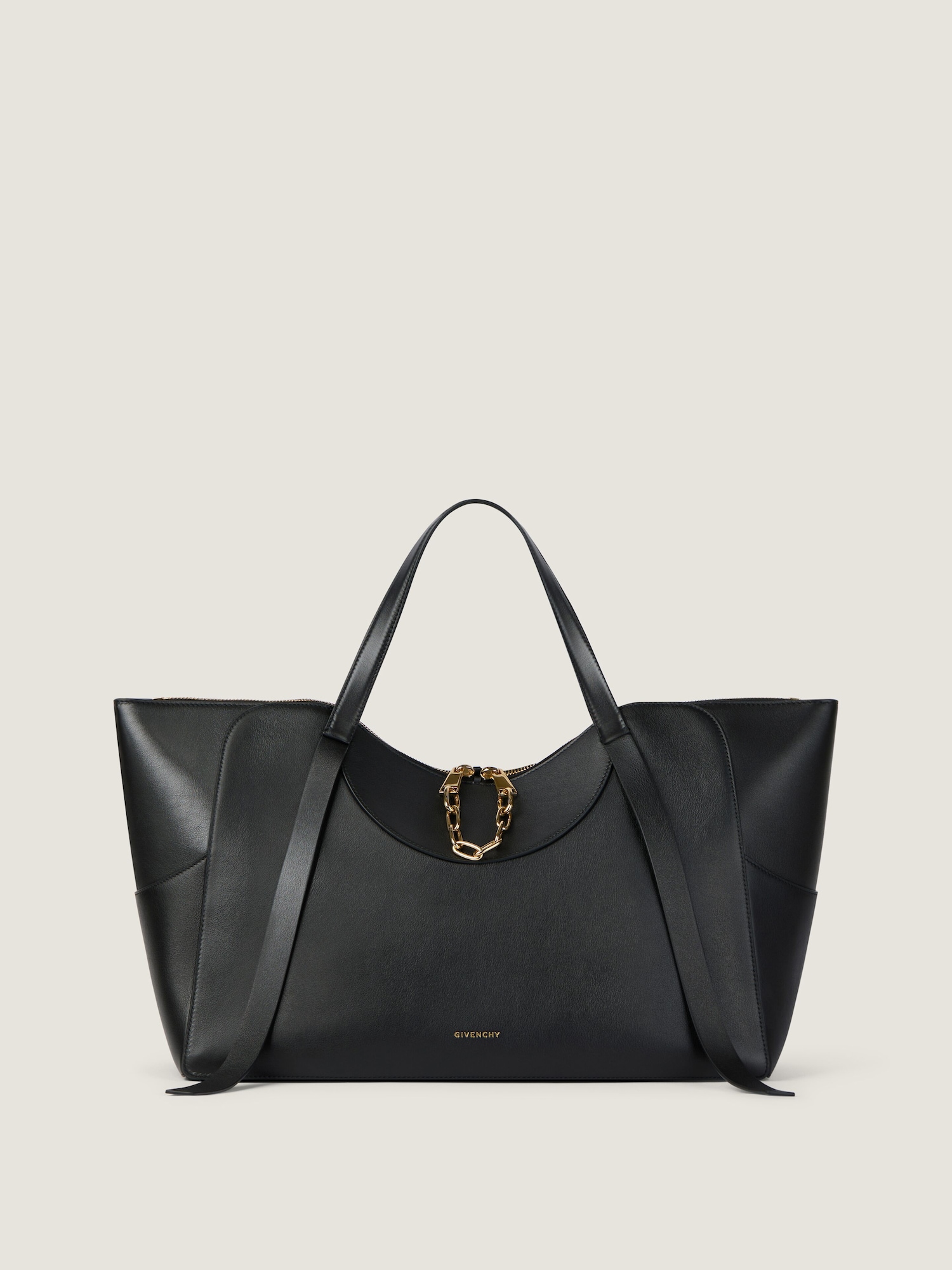 Large The Snatch bag in grained leather