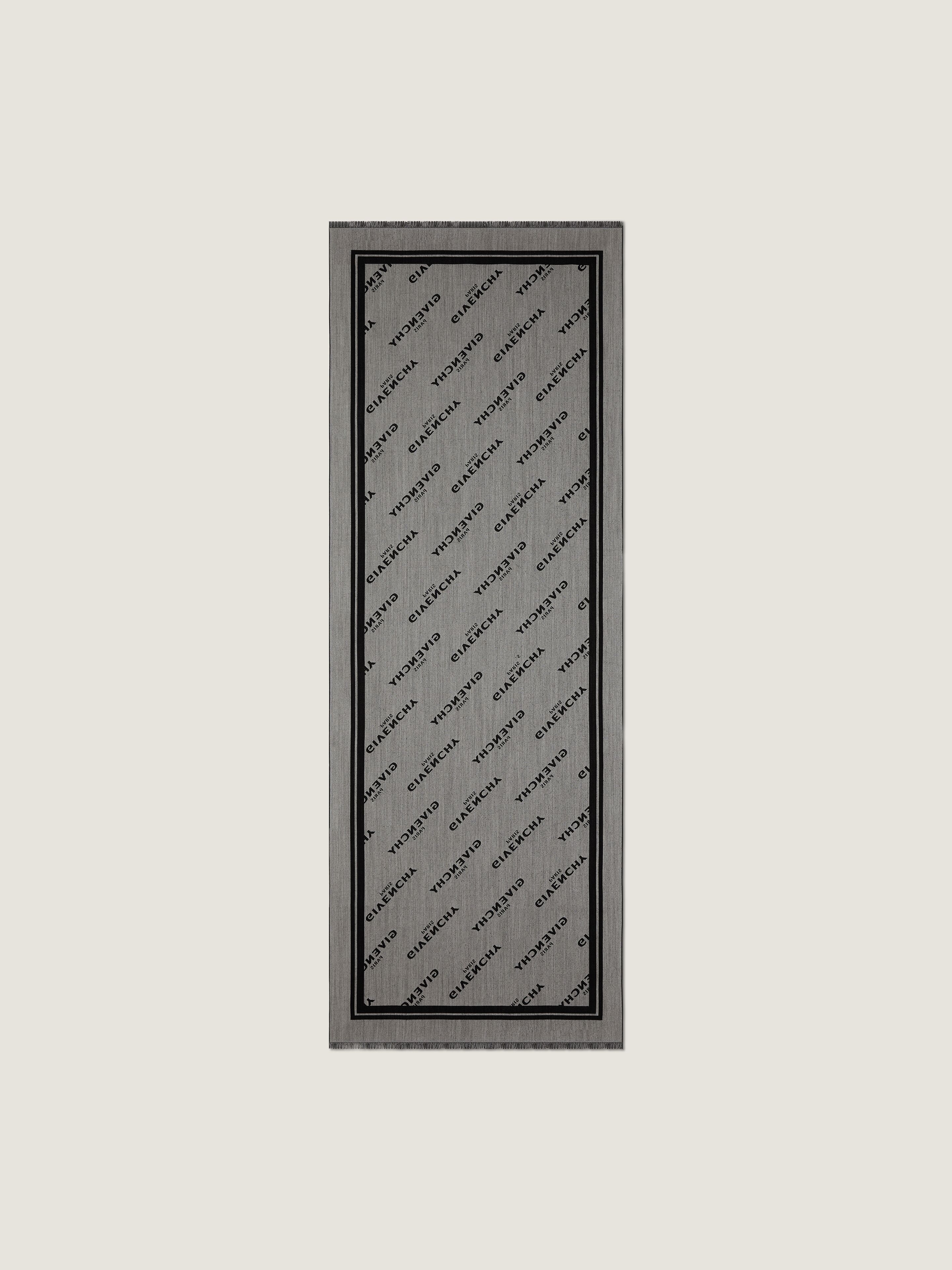 Givenchy Shadow stole in wool and silk jacquard | Givenchy CA