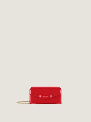 Antigona wallet on chain in Box leather