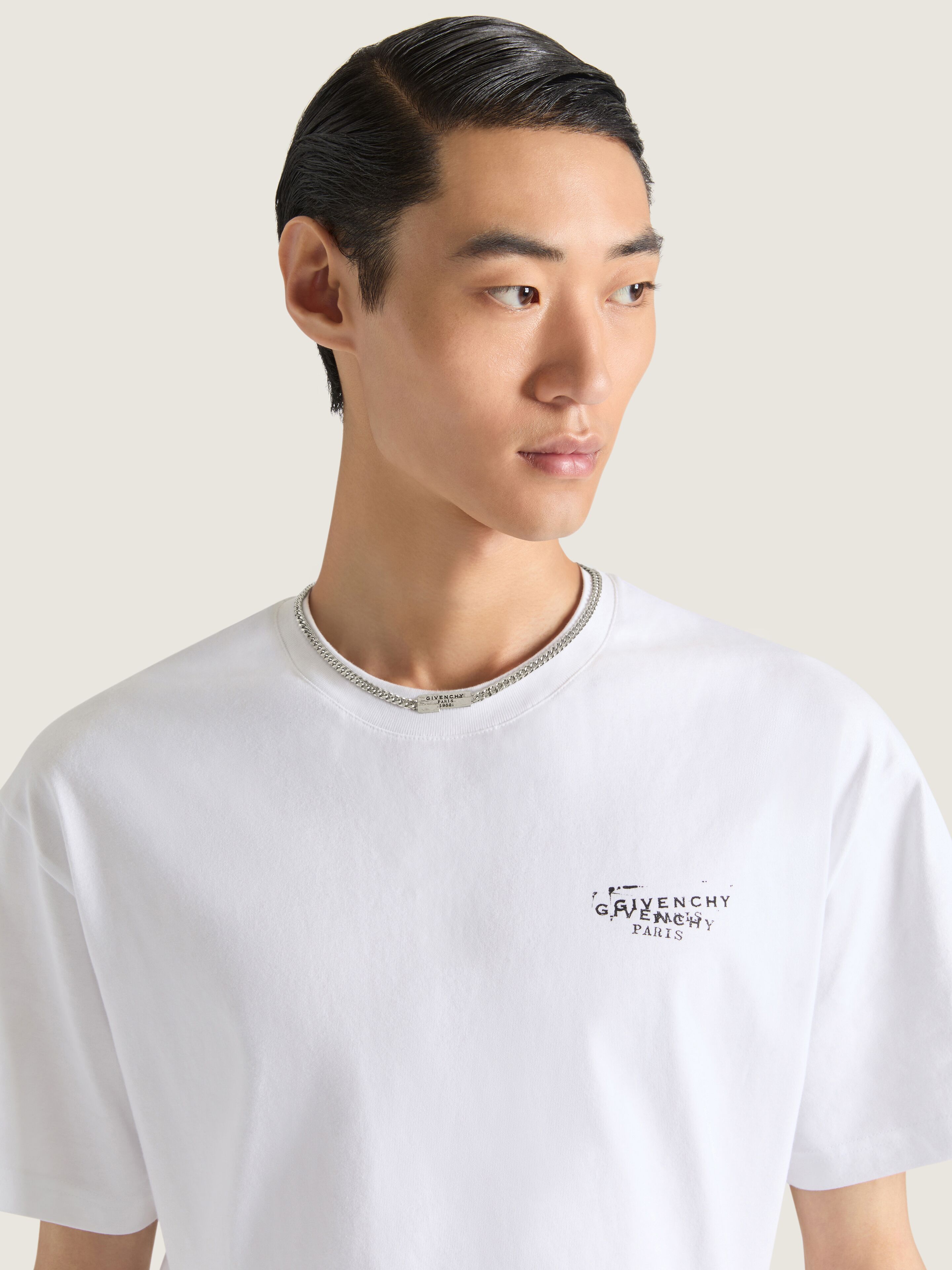 GIVENCHYテープ ネックレス - アンティークシルバー BN00FLF003-723