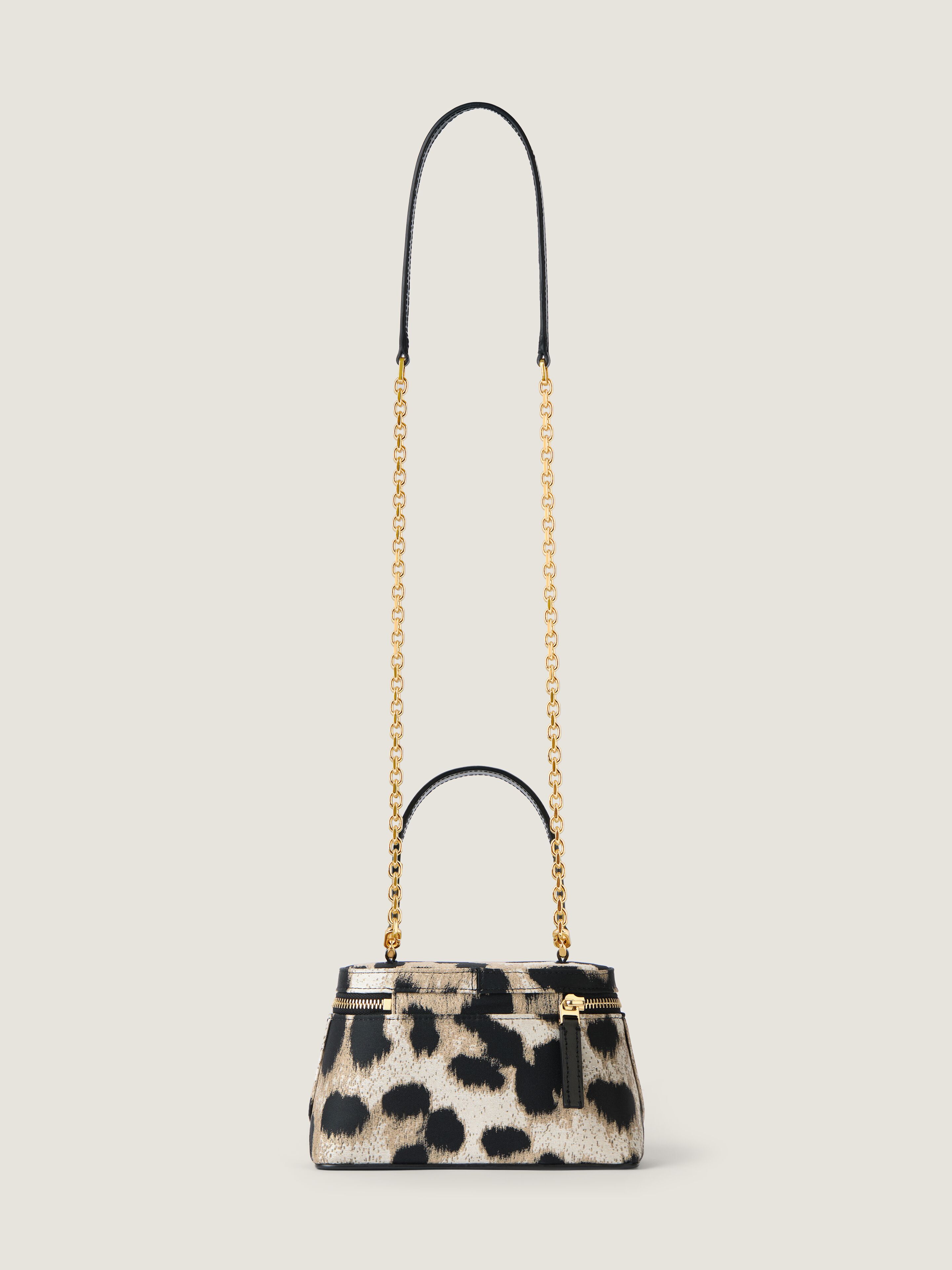 Antigona vanity bag in leopard jacquard with chain | Givenchy US