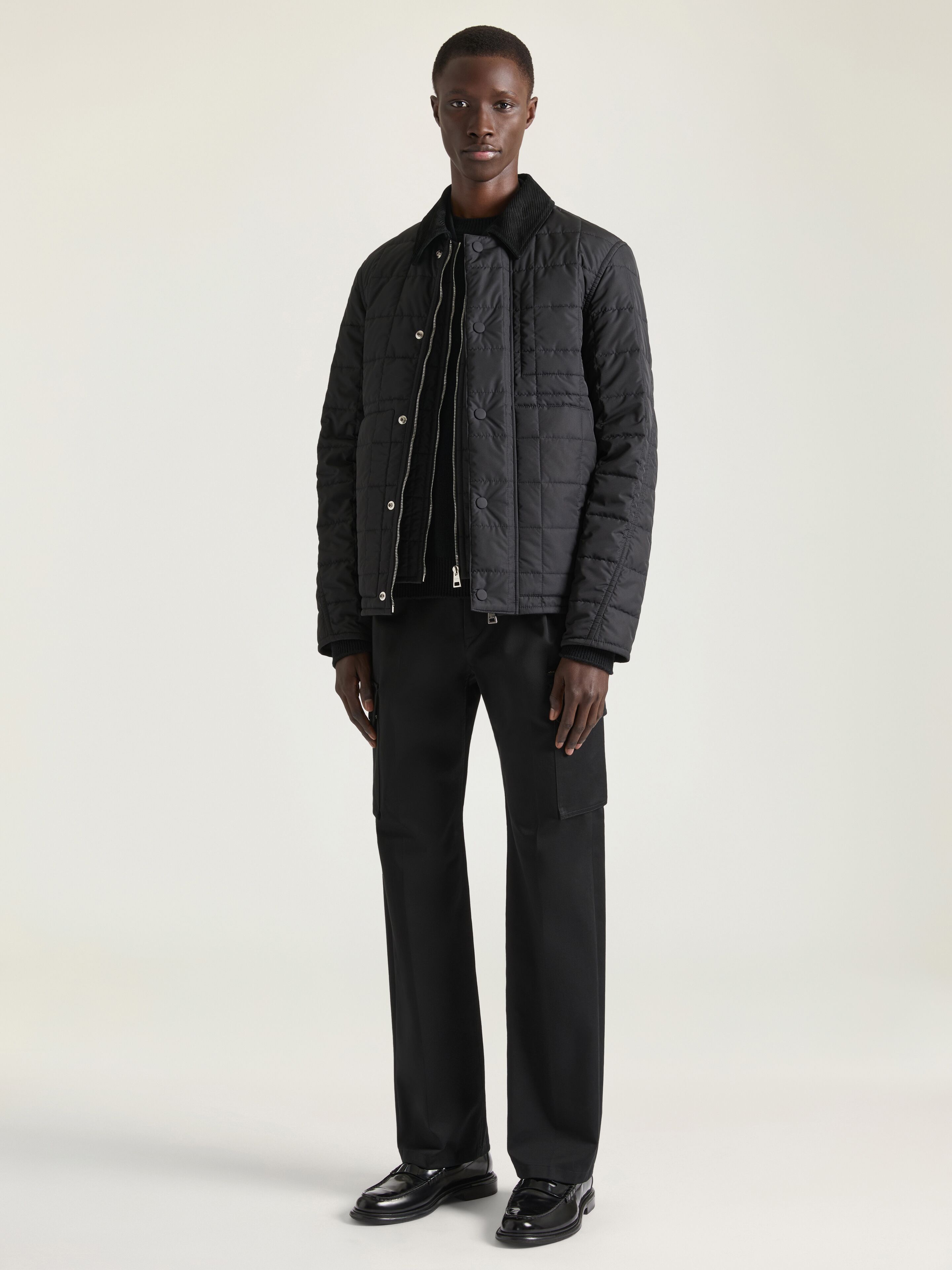 Couture Seam quilted blouson with Givenchy Paris in - black