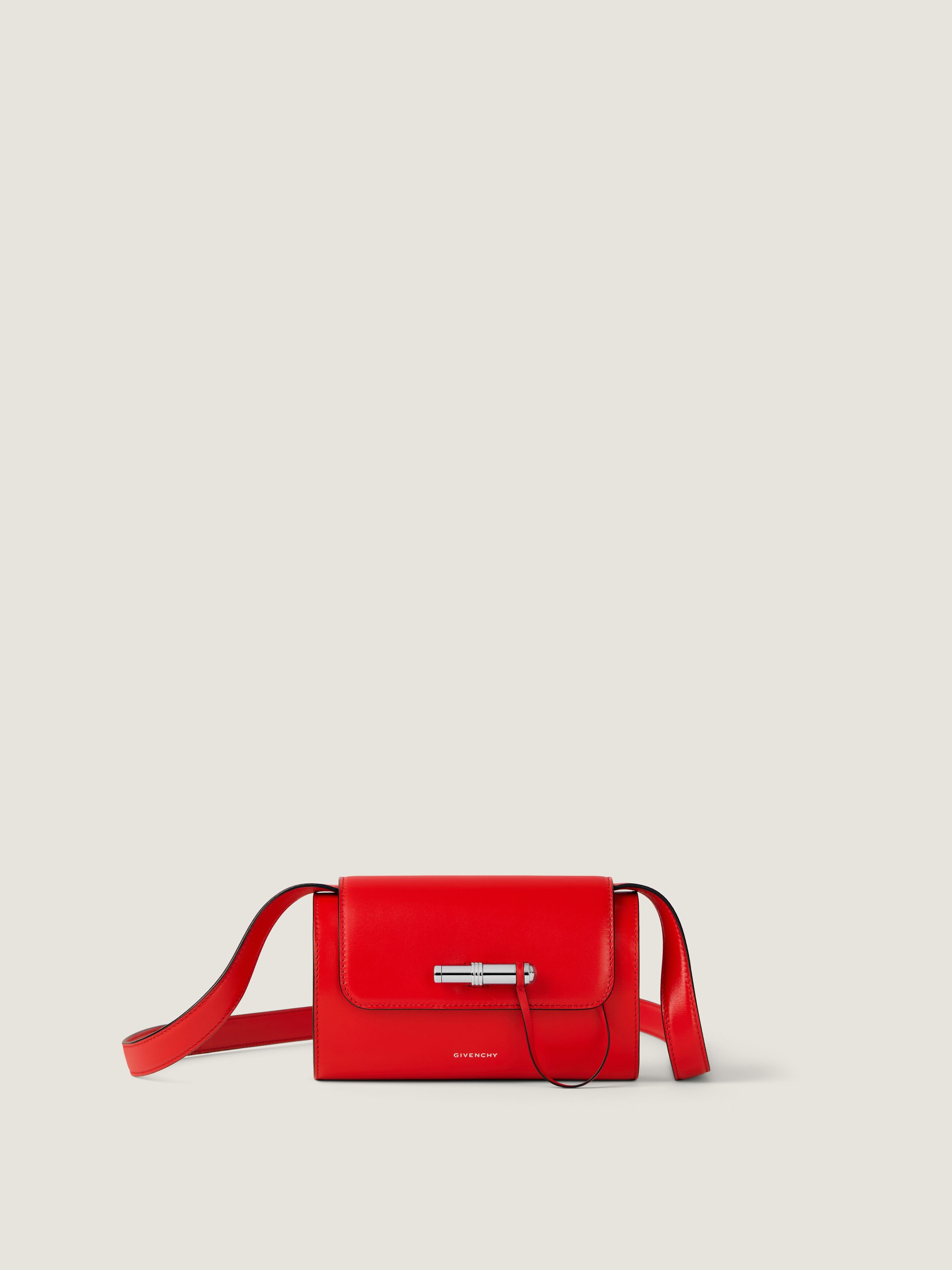 Givenchy Pout Small Bag In Leather In Red