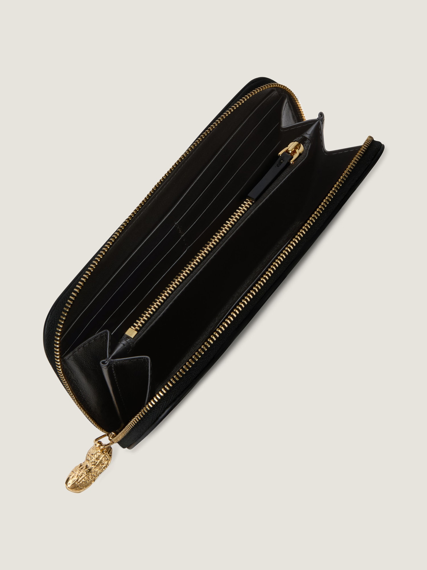 Lucky Charms zipped wallet in Box leather in - black - BB60Q6B13A 