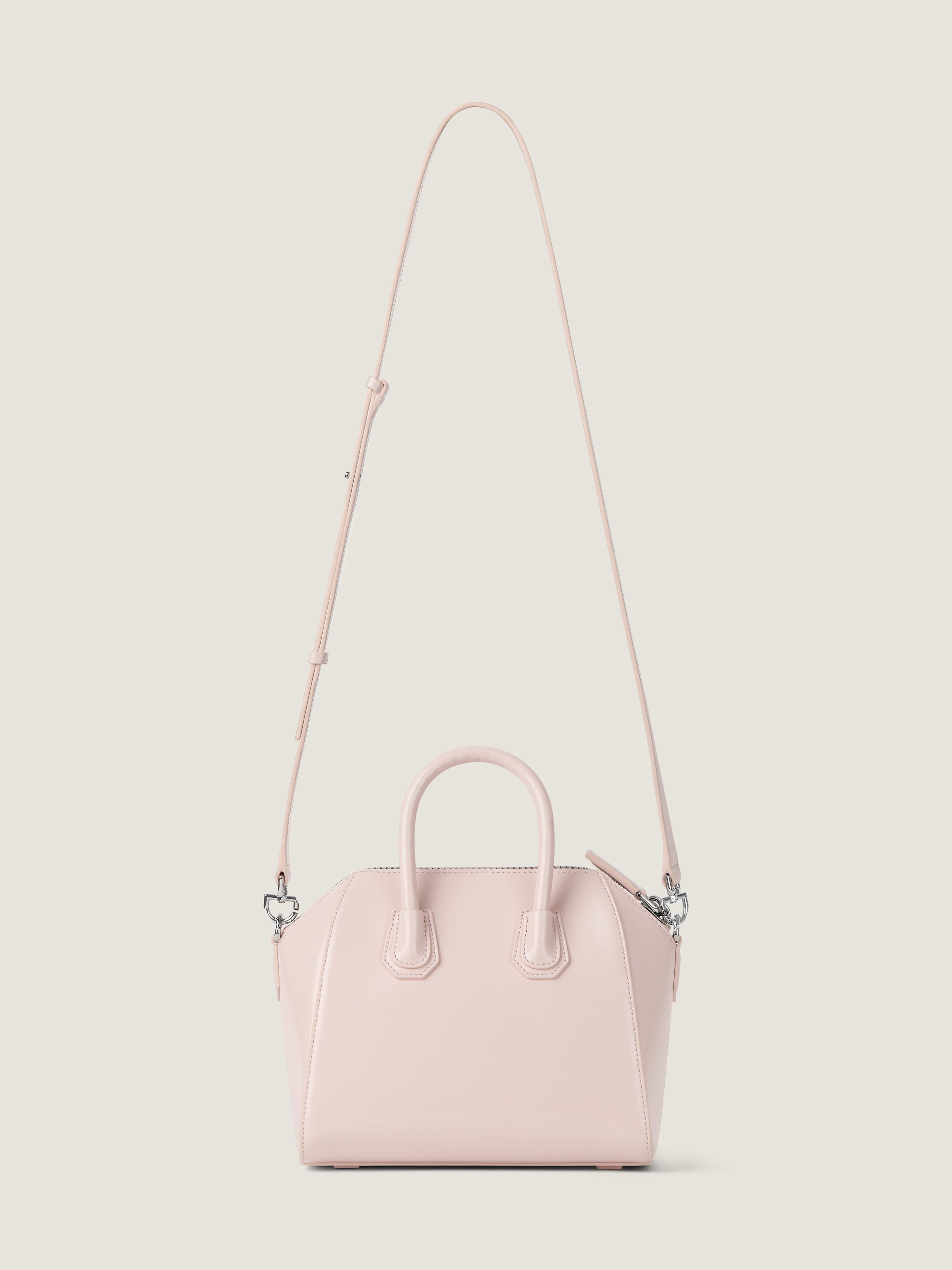 Mini Antigona bag in Box leather in - baby pink - BB5148B00D-661