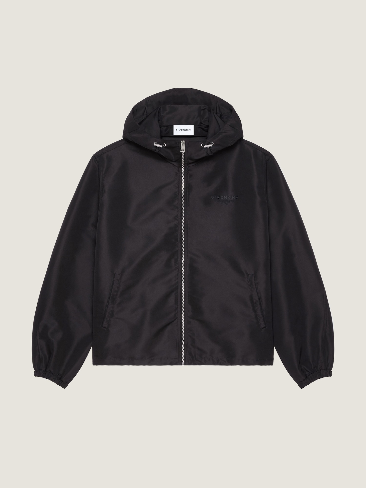 Windbreaker in polyfaille with Givenchy Stamp embroidery in 