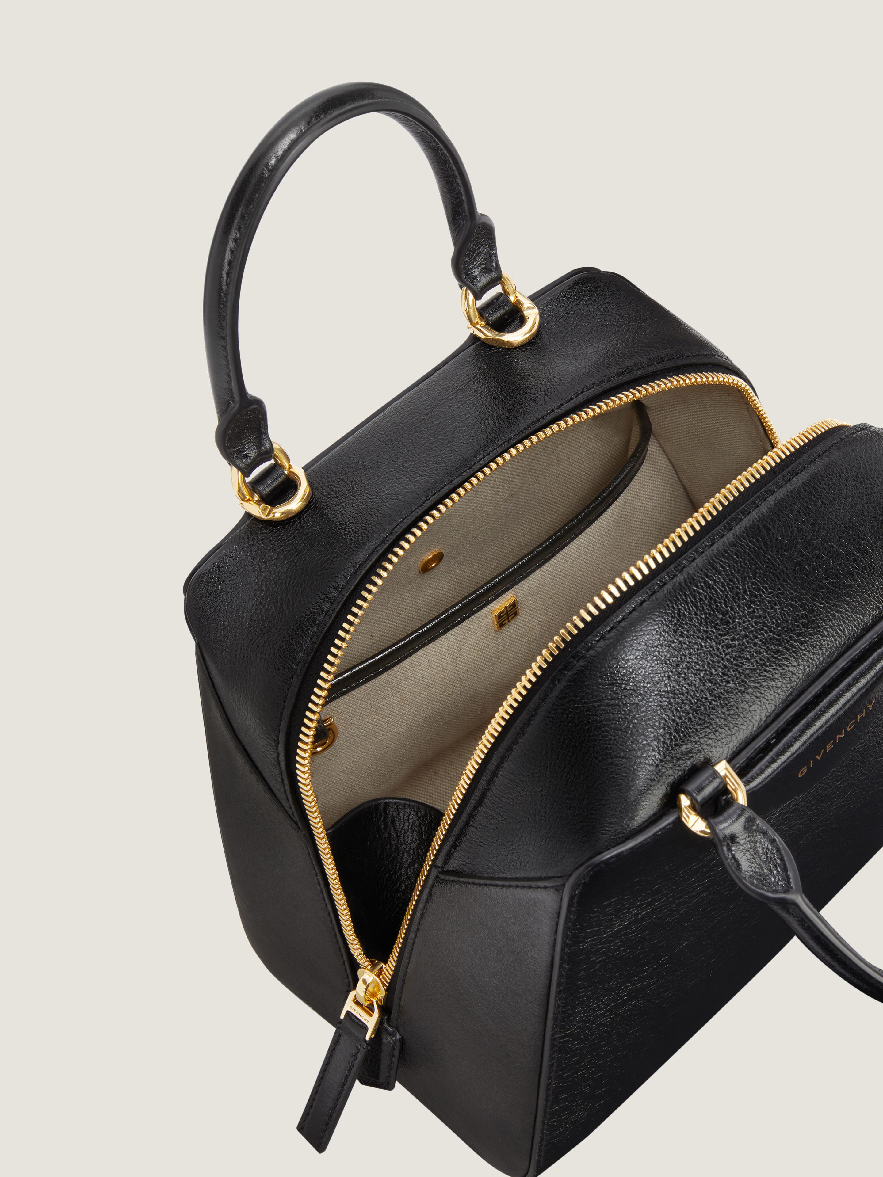 Mini Antigona Cube bag in leather in - black | Givenchy US