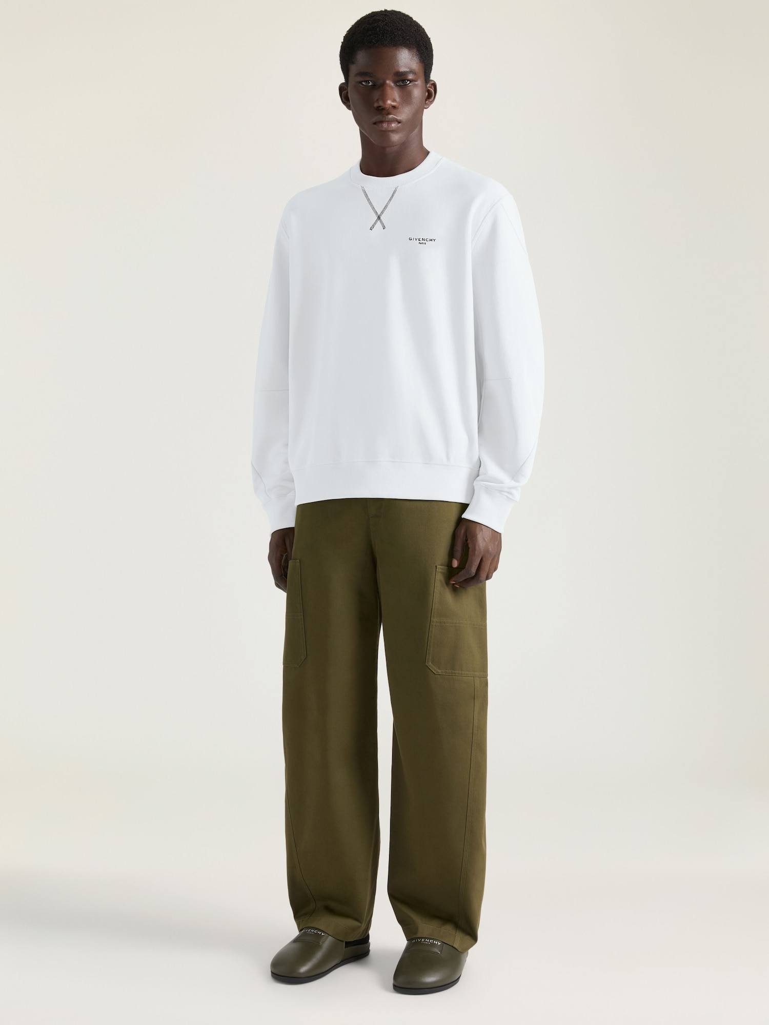 Couture Seam sweatshirt in fleece with Givenchy Paris
