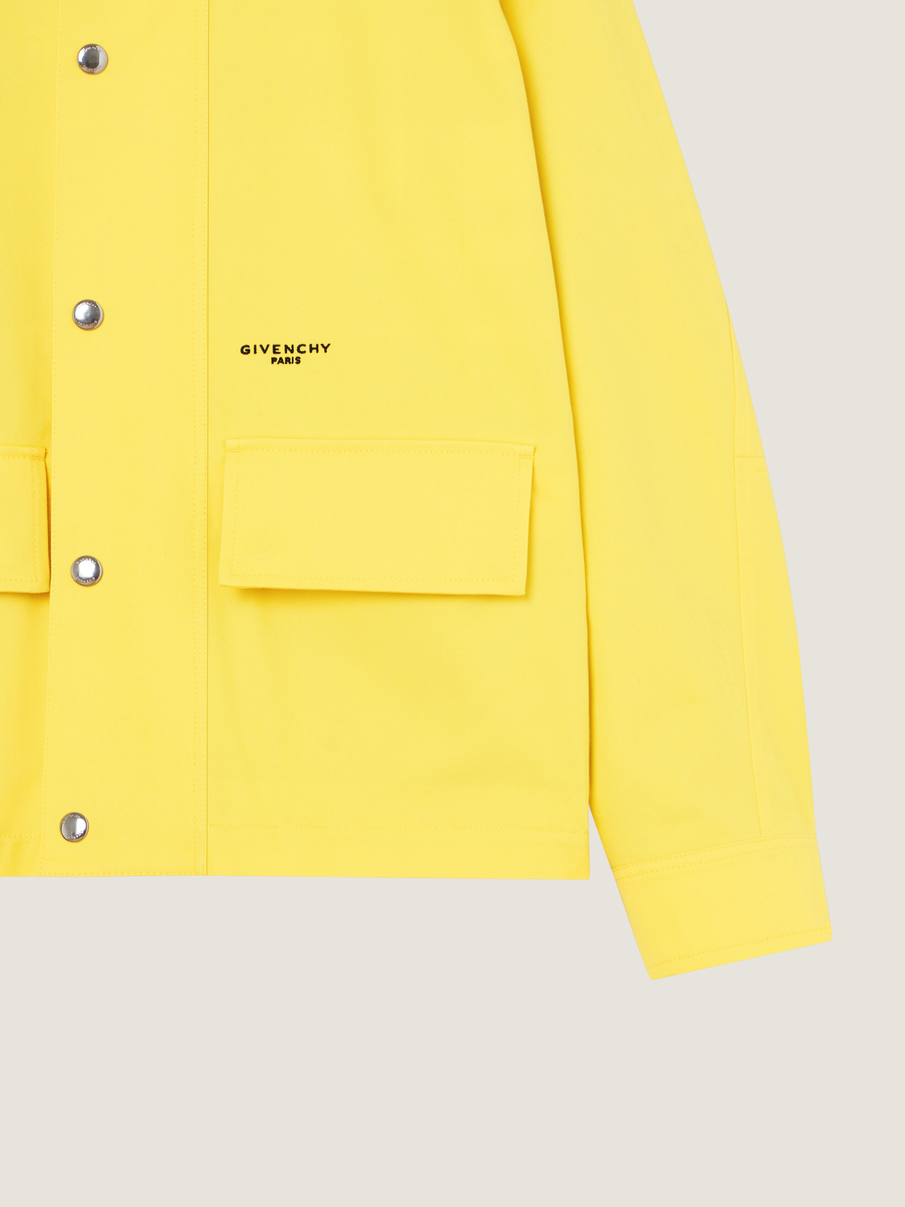 Field jacket in cotton with a checked lining | Givenchy US | Givenchy