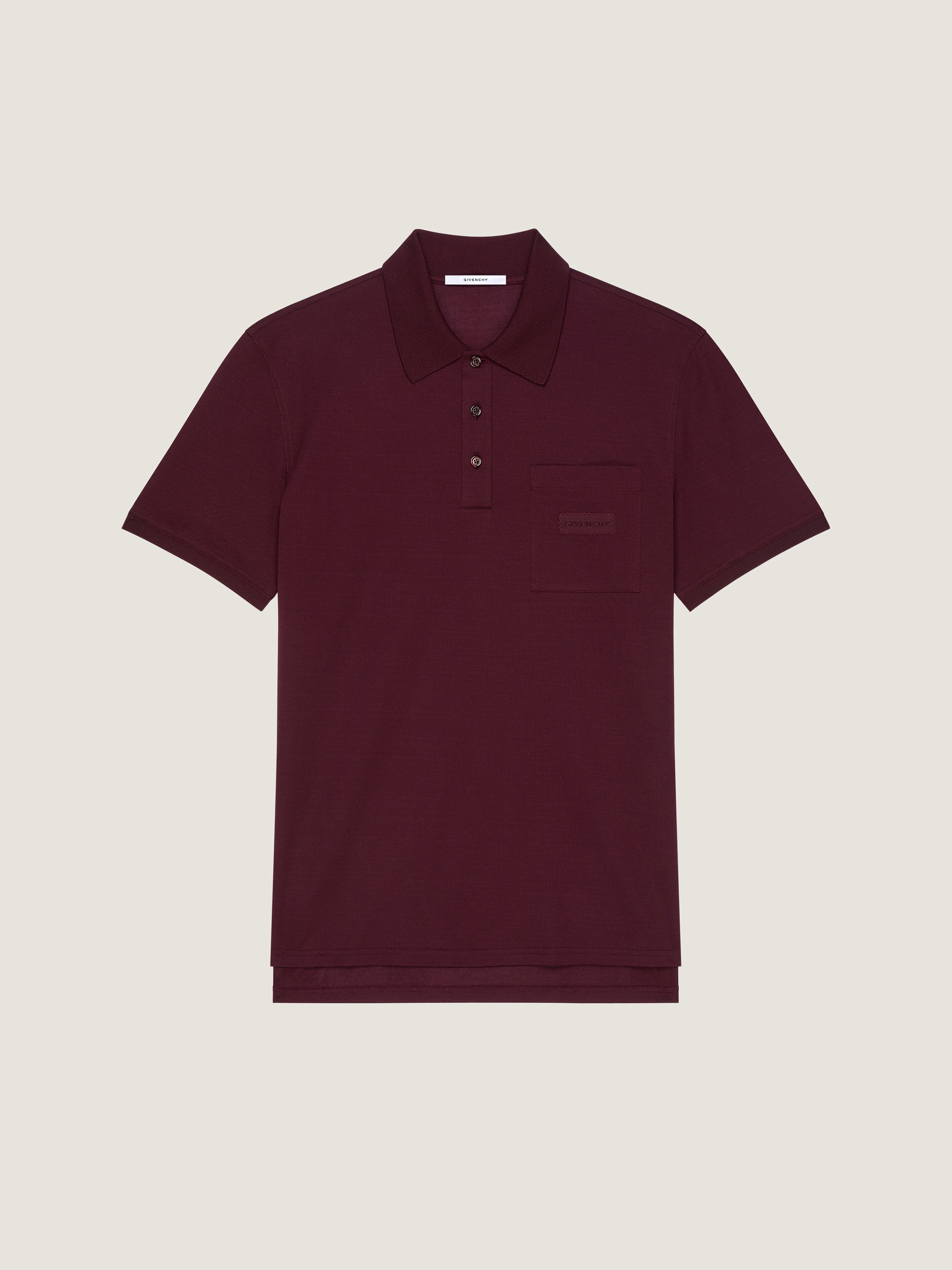 Givenchy polo シャツ Polo in cotton with GIVENCHY patch - black in - black - BML00G3YRD