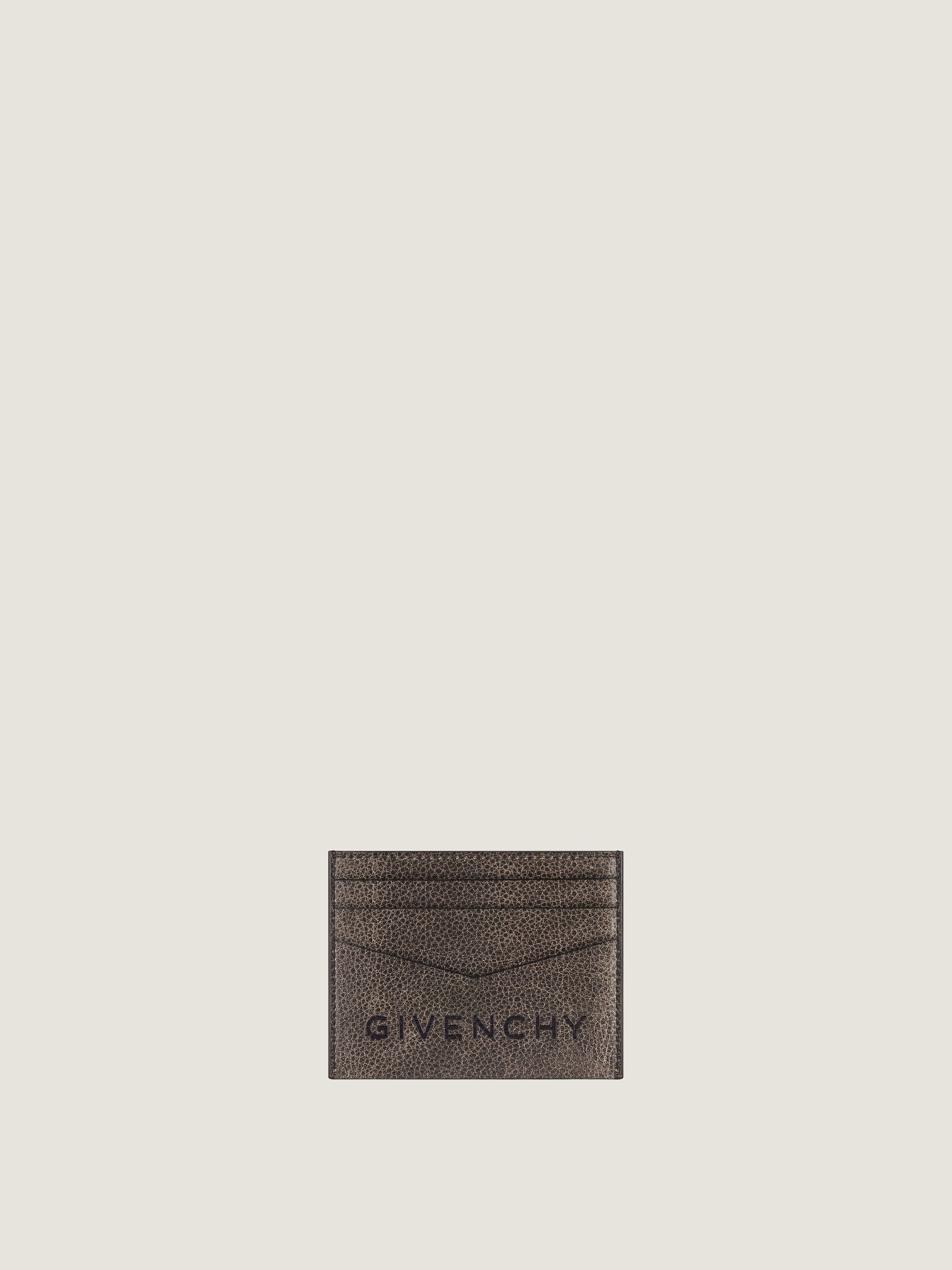 GIVENCHY 2X3 CC CARD HOLDER BK6099K1MM カードケース 4G Canvas and Leather Card Holder 2x3cc - Black – Feature