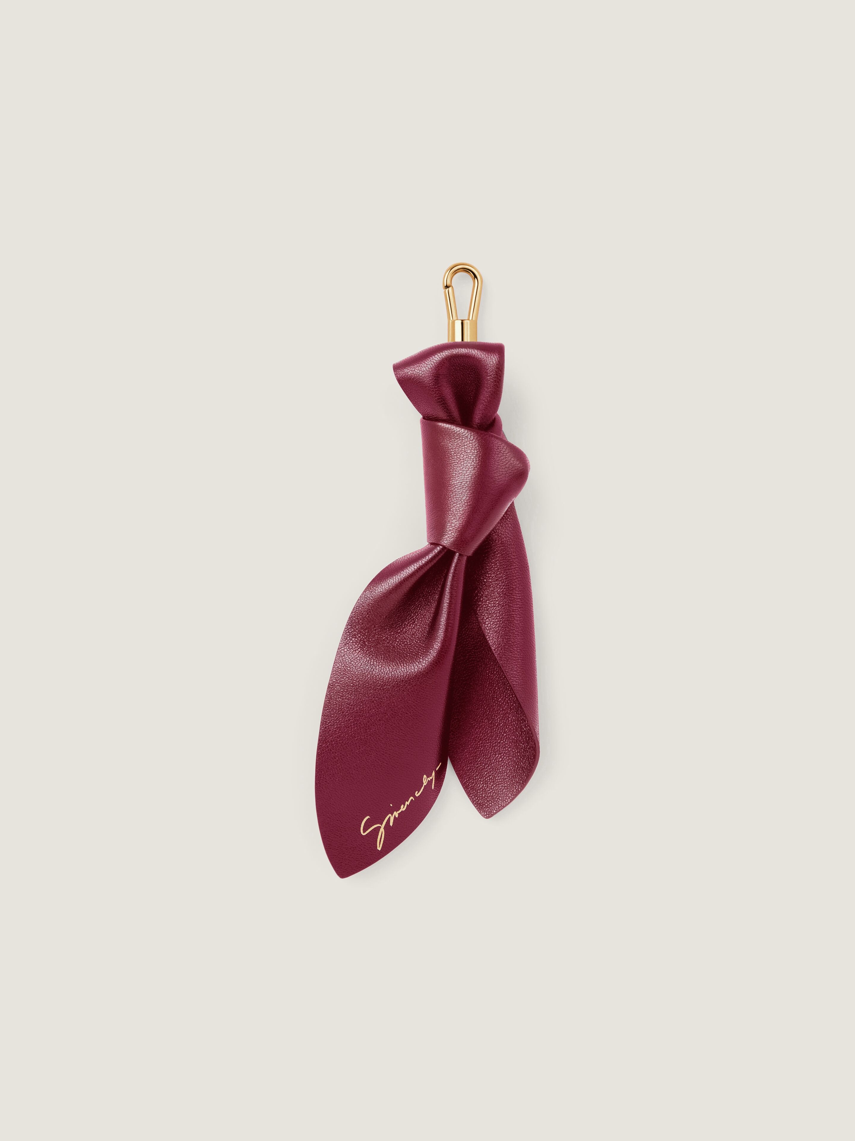 Givenchy Lucky Charms Bow Charm Bag In Nappa Leather In Burgundy