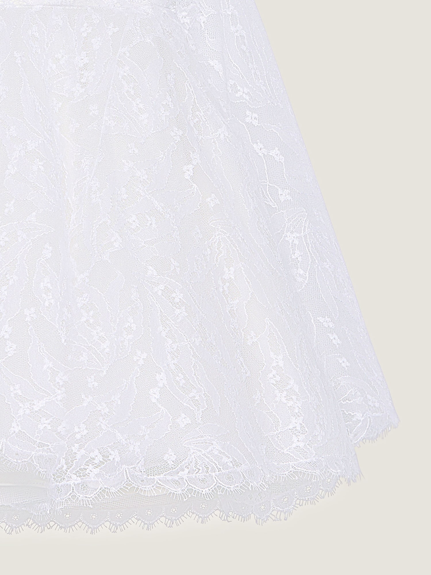 Givenchy - Mini Bustier Dress In Lace With Cape - White - Women - Size: 34