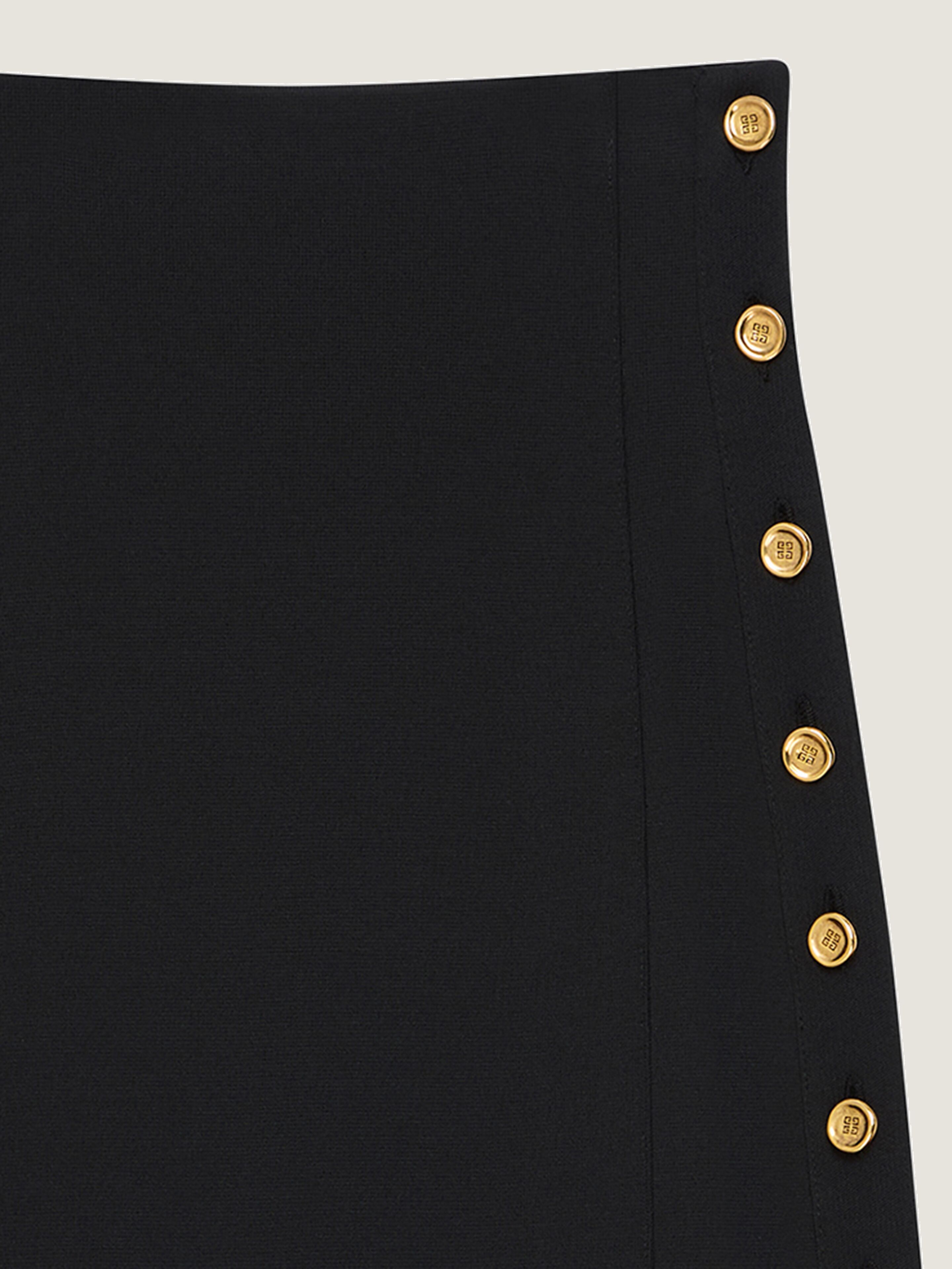 【GIVENCHY】 プントミラノ ボタン付きスカート プントミラノ ボタン付きスカート - ブラック | GIVENCHY JP