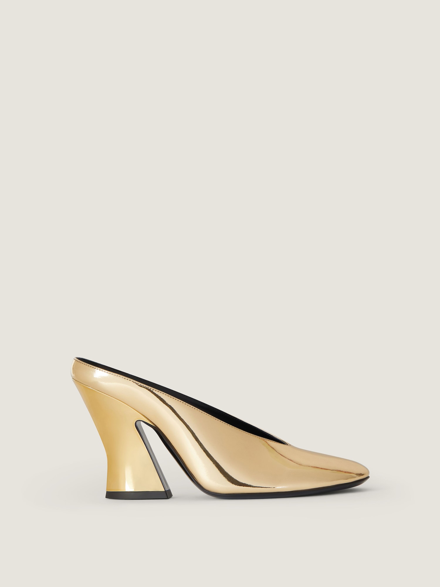 Sculpted heeled mules in mirror effect leather Givenchy CA