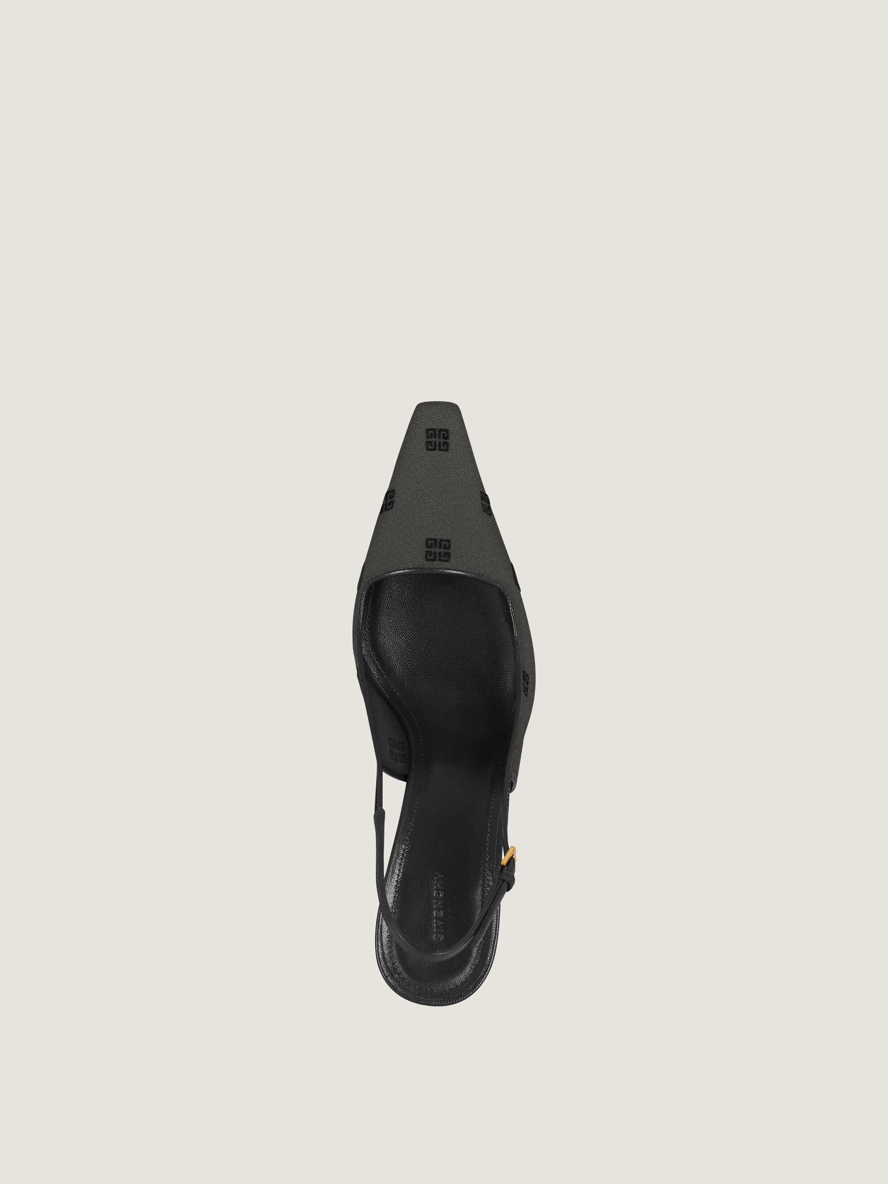 G Cube slingbacks in 4G mesh in - black | Givenchy GB