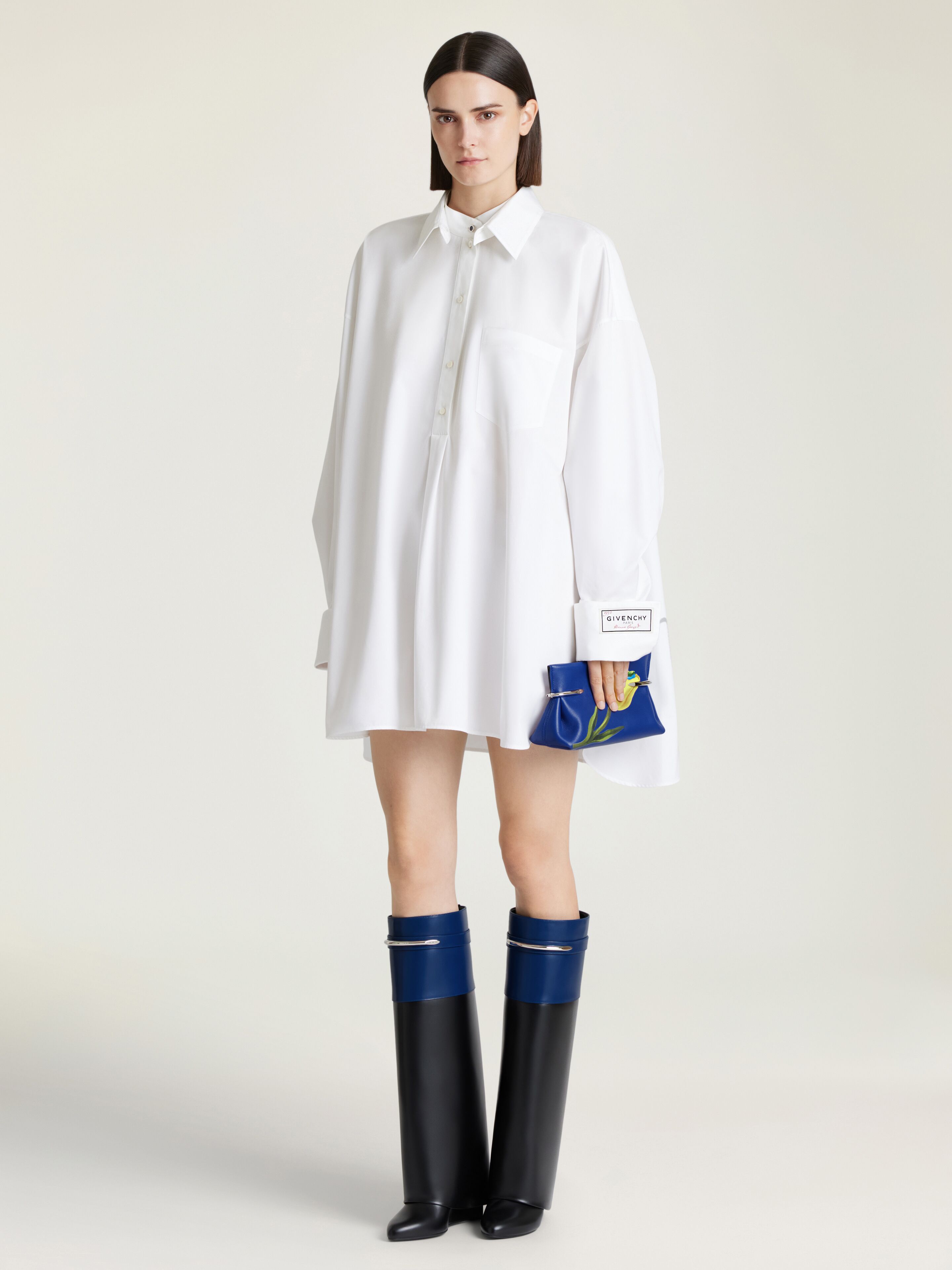 Shark Pinch bicolor boots in leather | Givenchy US | Givenchy