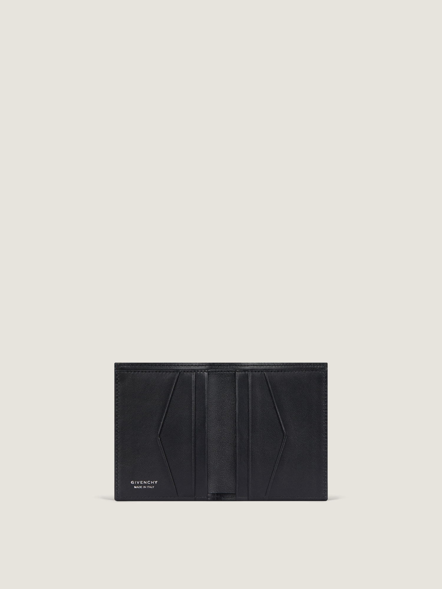 Card holder in grained leather in - black - BK608MK213-001 