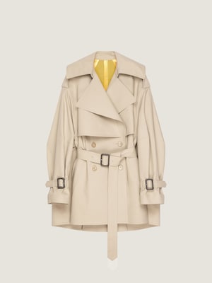 Trench court Cocoon en coton