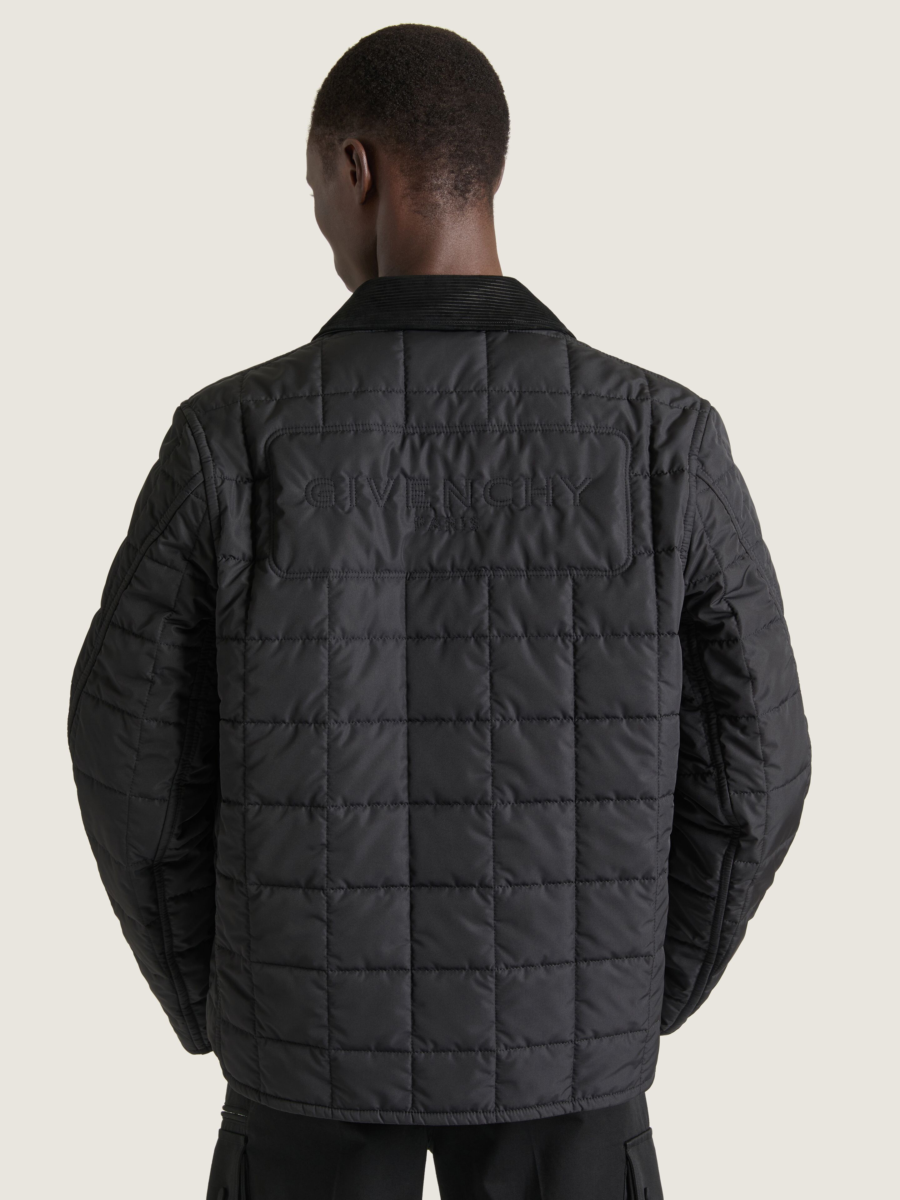 Couture Seam quilted blouson with Givenchy Paris in - black