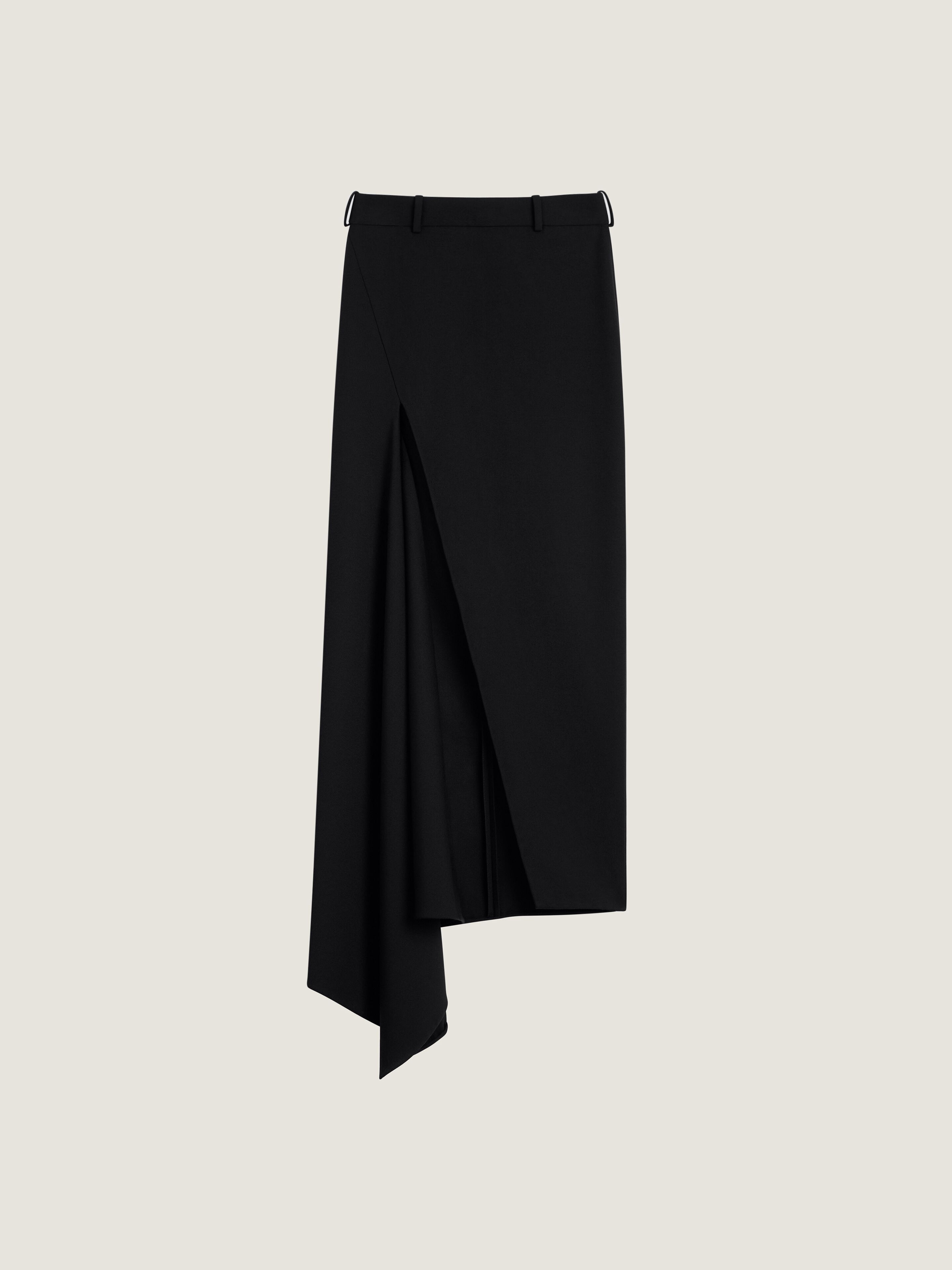 Givenchy Slashed Long Skirt In Wool