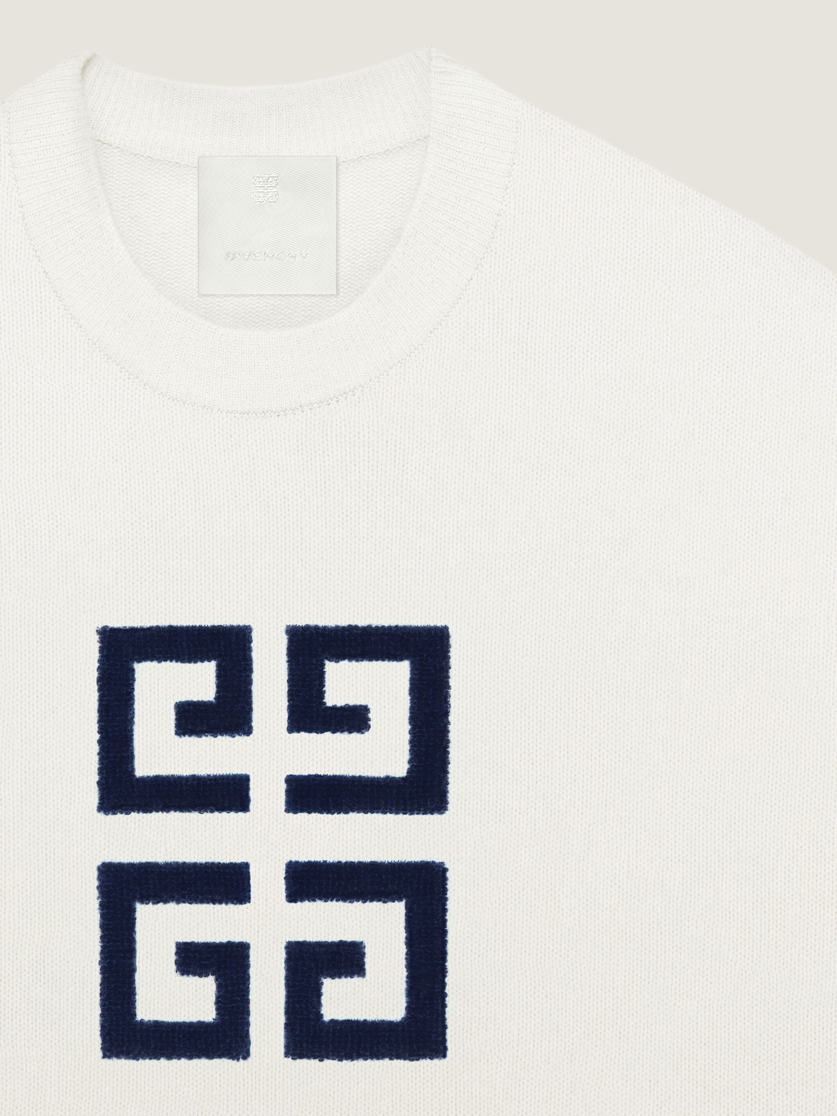 4G sweater in cashmere in - white/navy | Givenchy DE