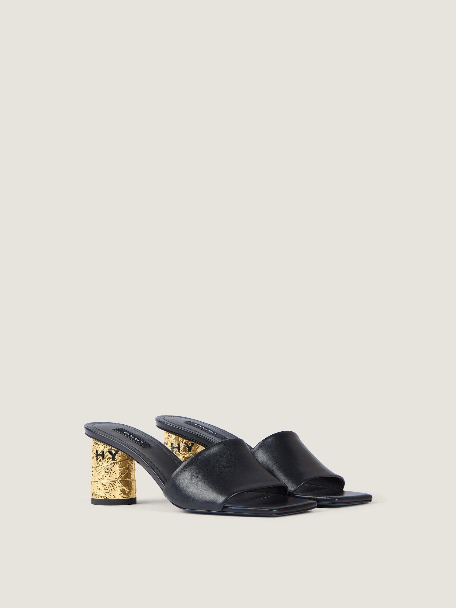 GIVENCHY Givenchyテープ レザー ヒールミュール
