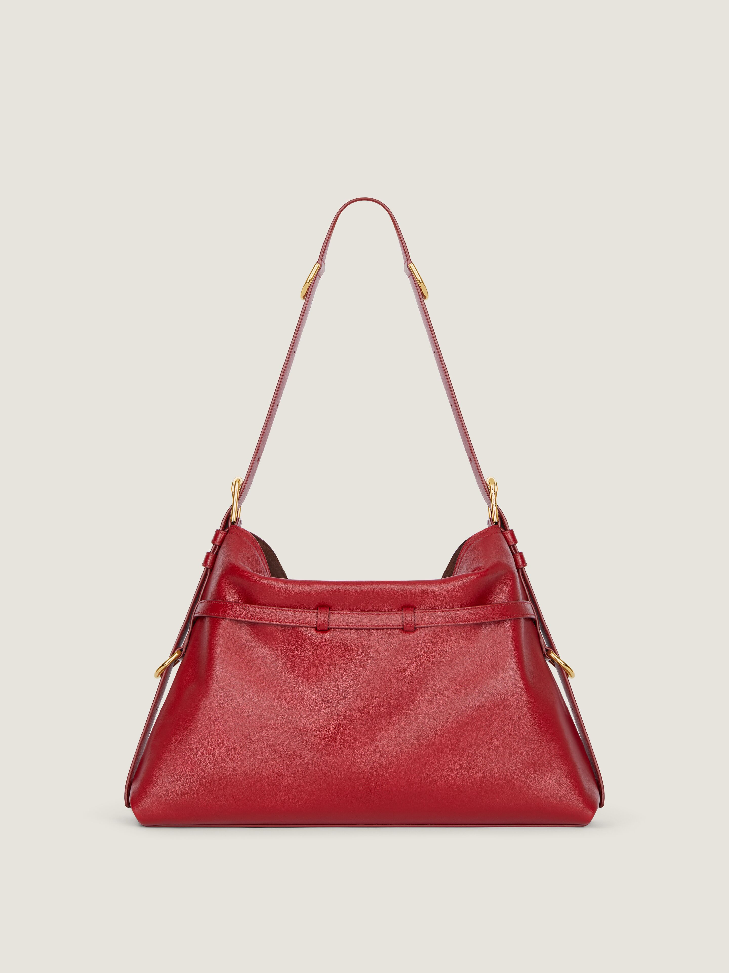 Medium Voyou bag shiny leather in - dark red - BB5131B2AE-601