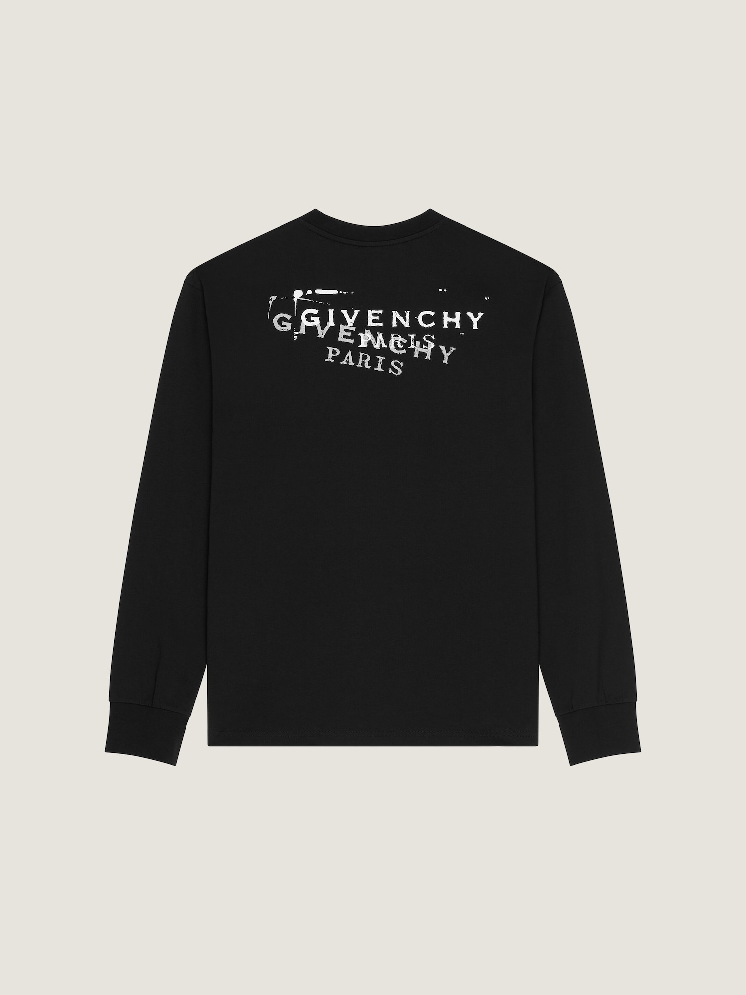 T-shirt in cotton with Givenchy Stamp print in - black 