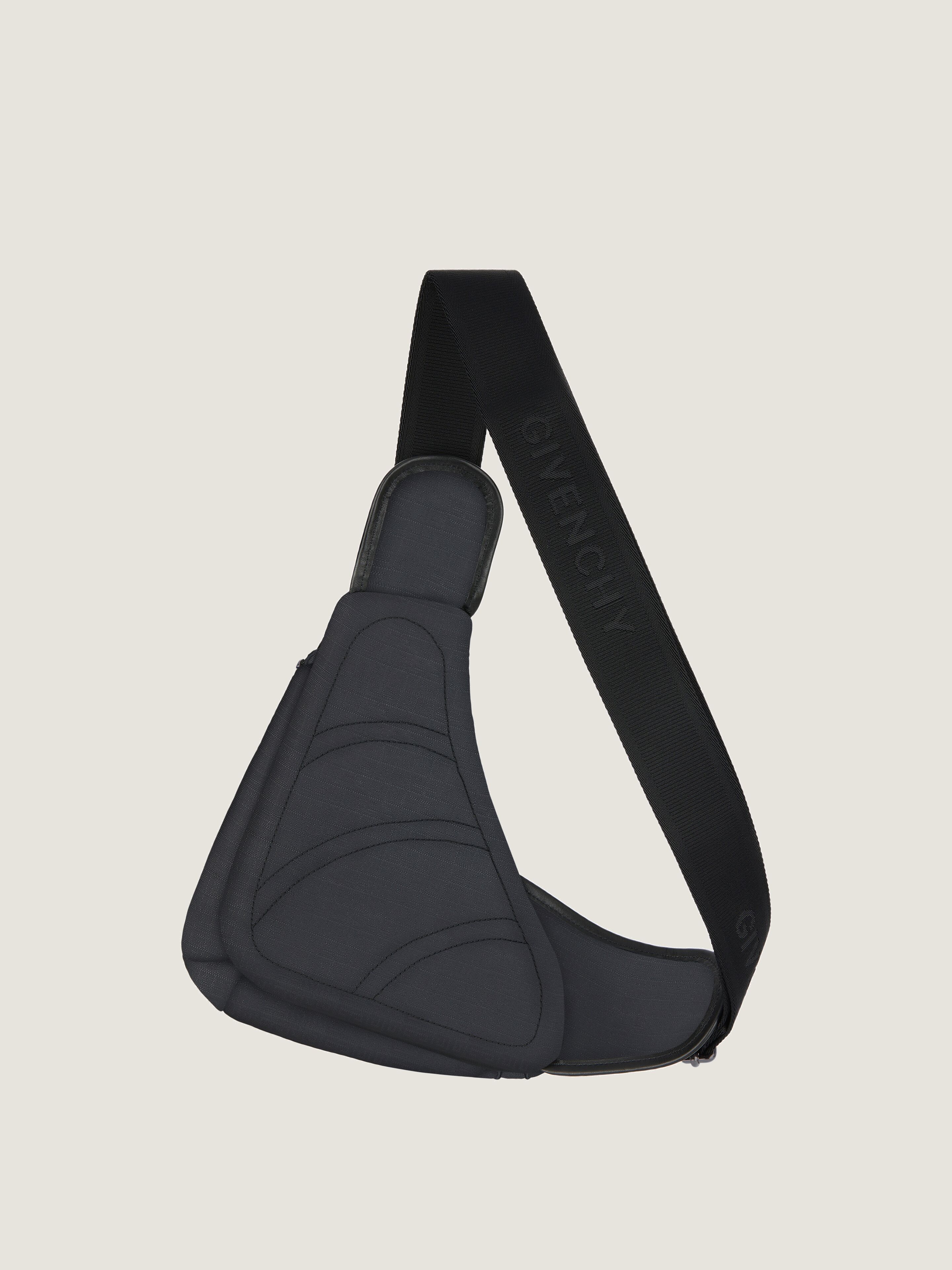 Small G-Zip Triangle bag in 4G nylon in - black | Givenchy US
