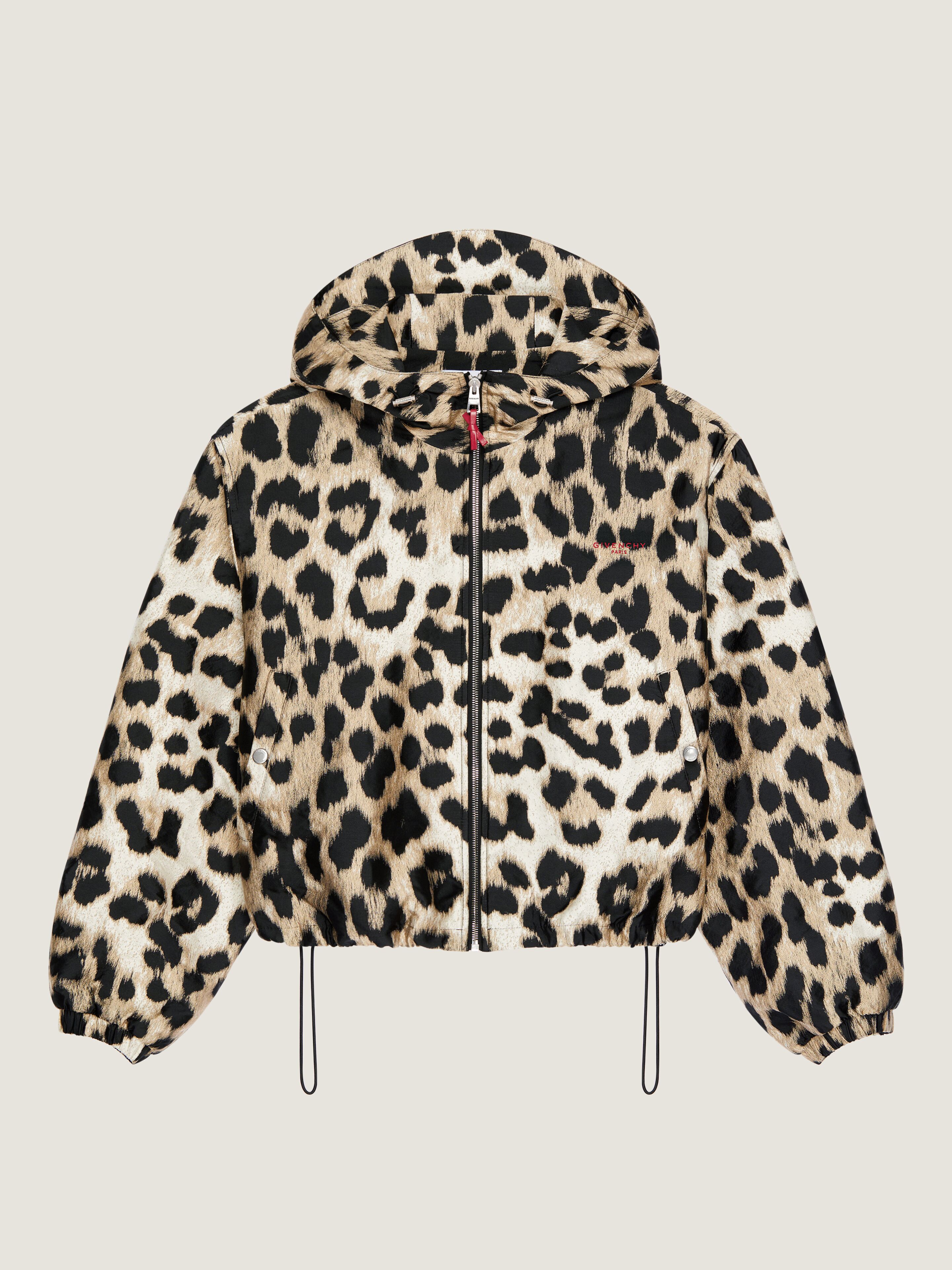 Windbreaker in leopard jacquard | Givenchy US | Givenchy