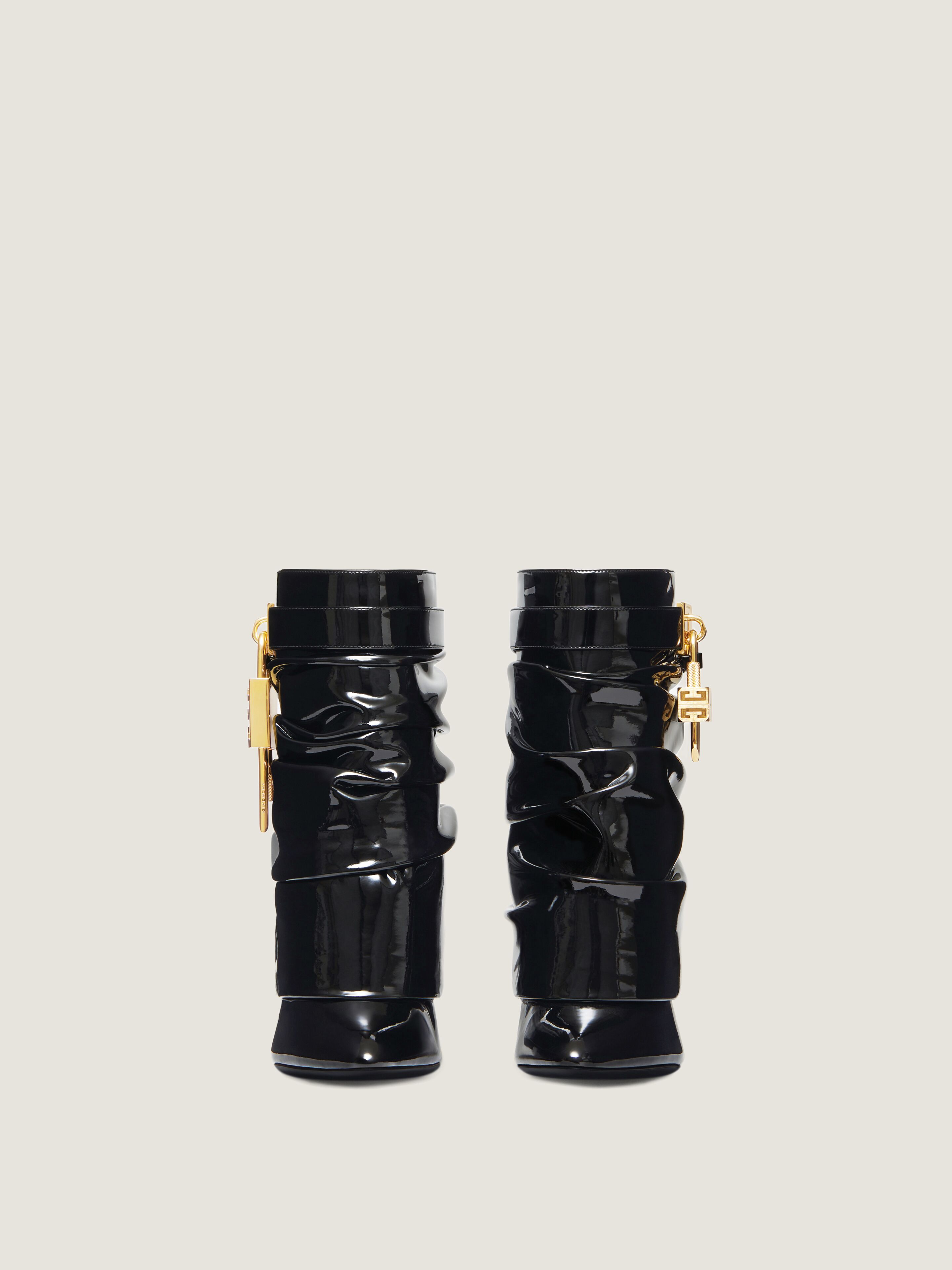Saint Laurent ロングブーツ《OTTO》黒 パテントカーフ DHL 直営