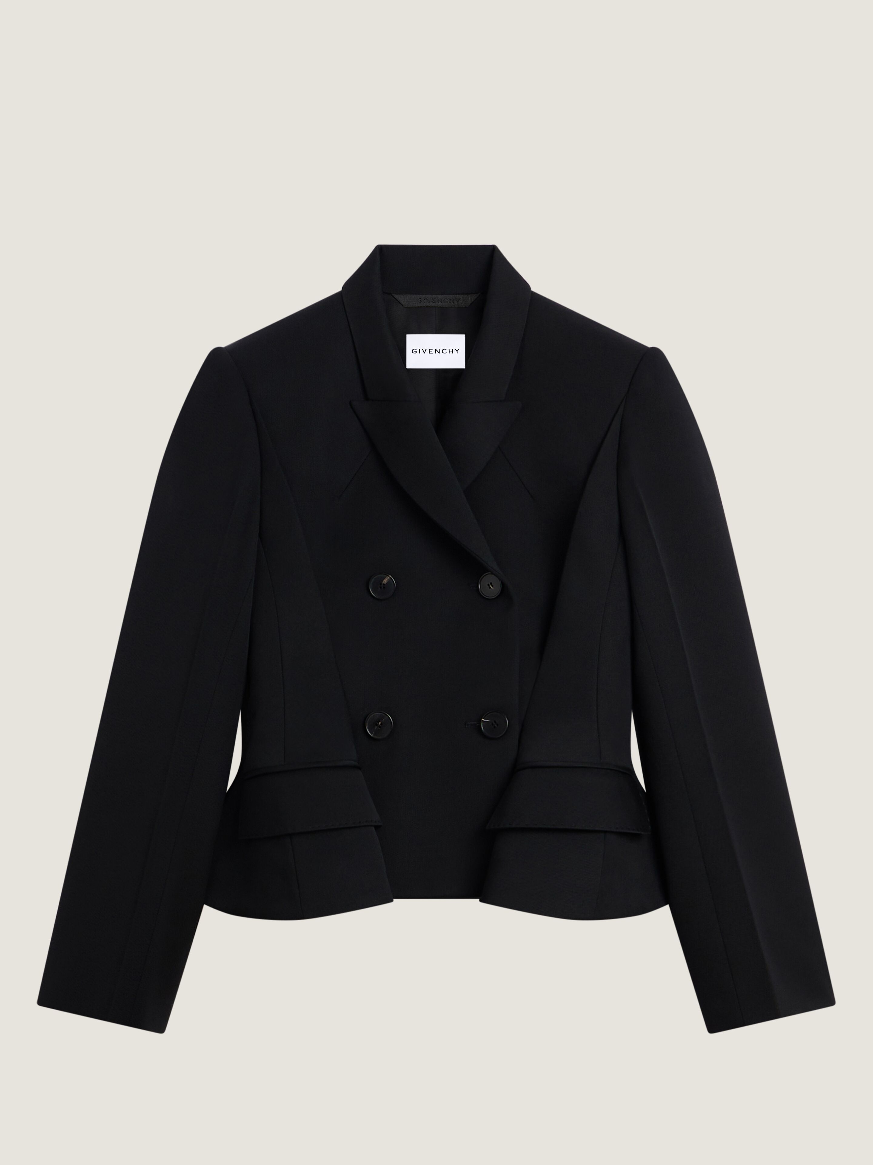 Givenchy Pinch Double-breasted Jacket In Wool In Black