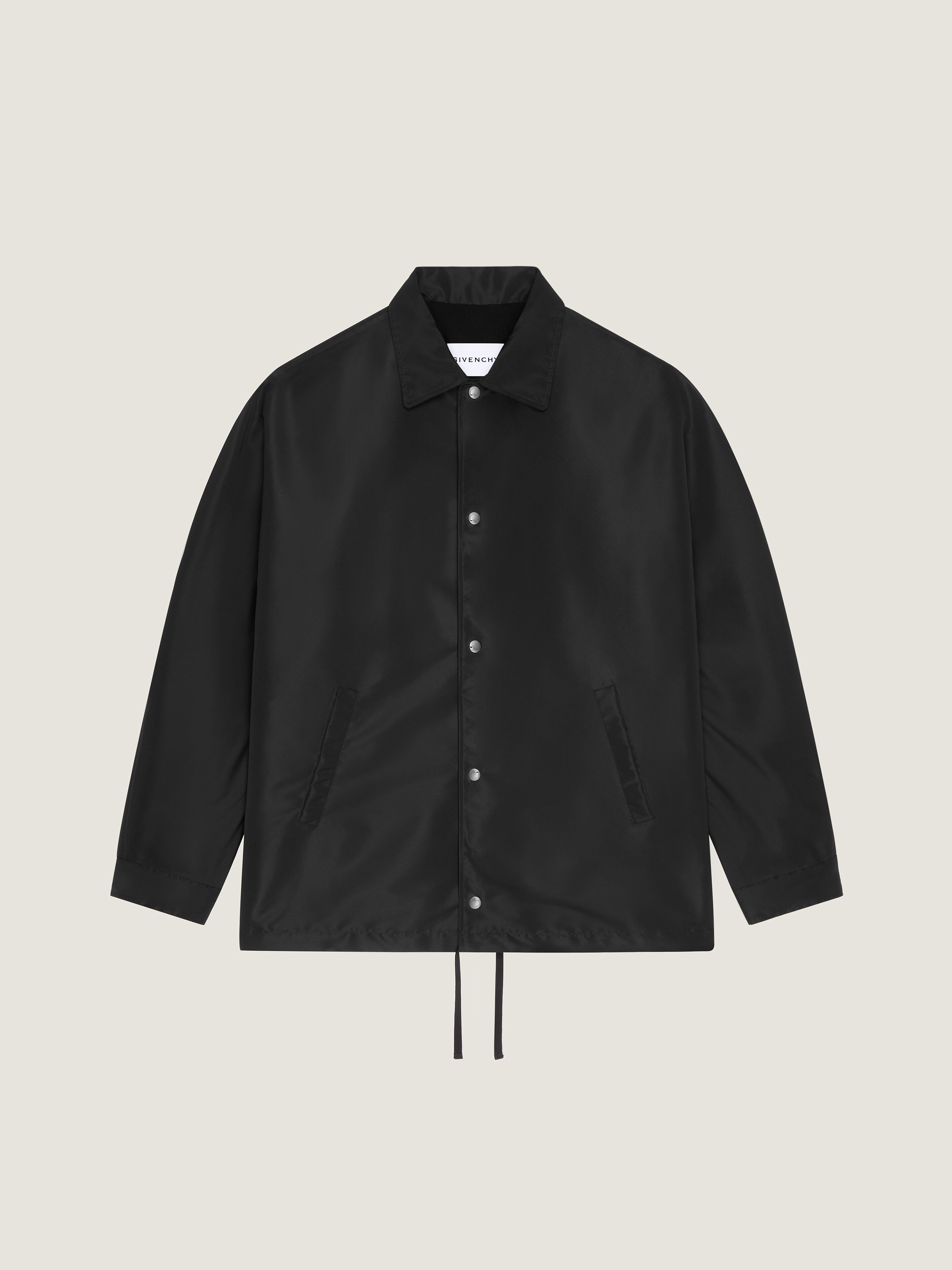 Givenchy Relaxed Fit Jacket Drawstring Hem In Black