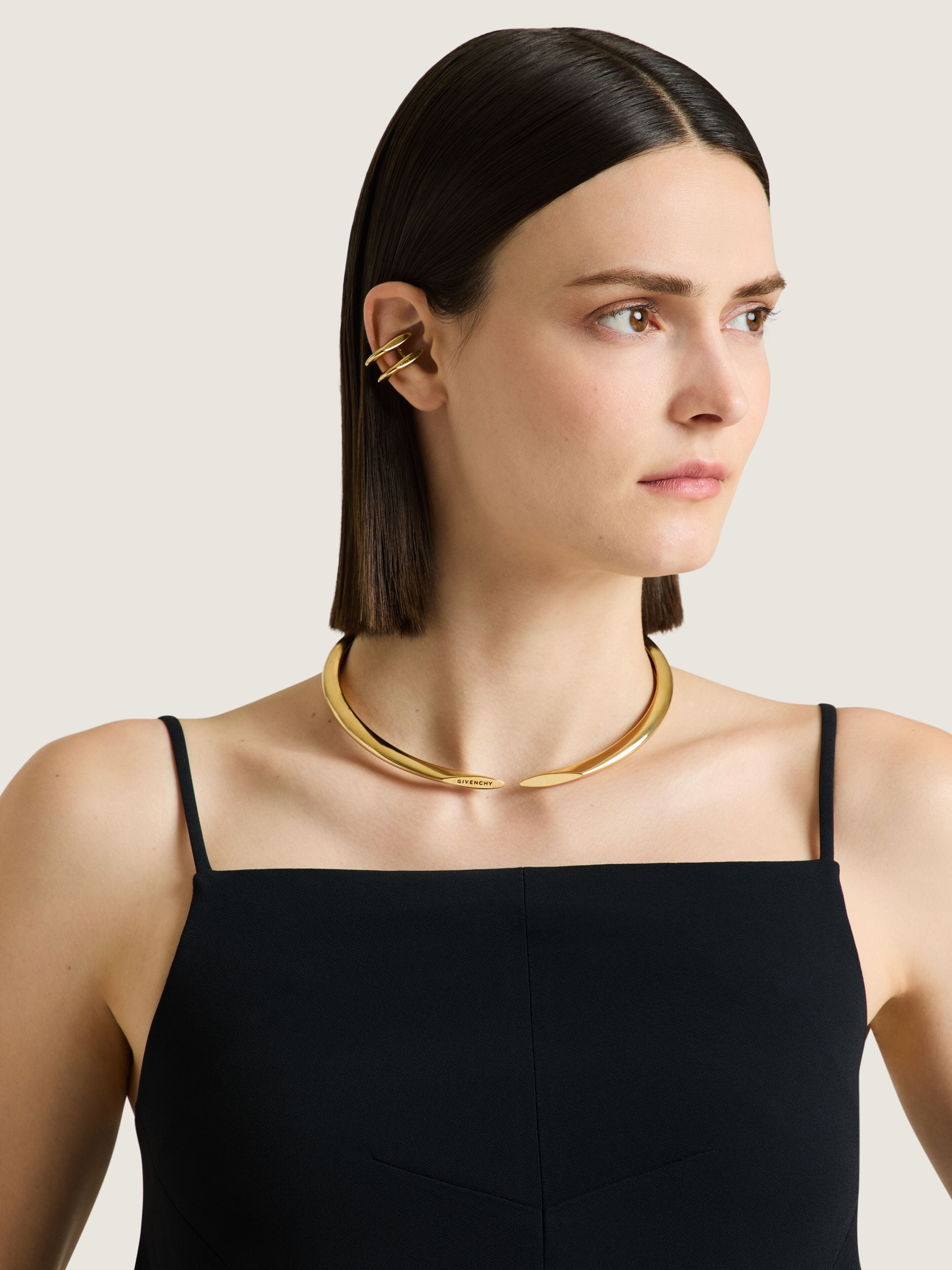 Pinch torque necklace in metal in - golden yellow - BF00V0F003-710