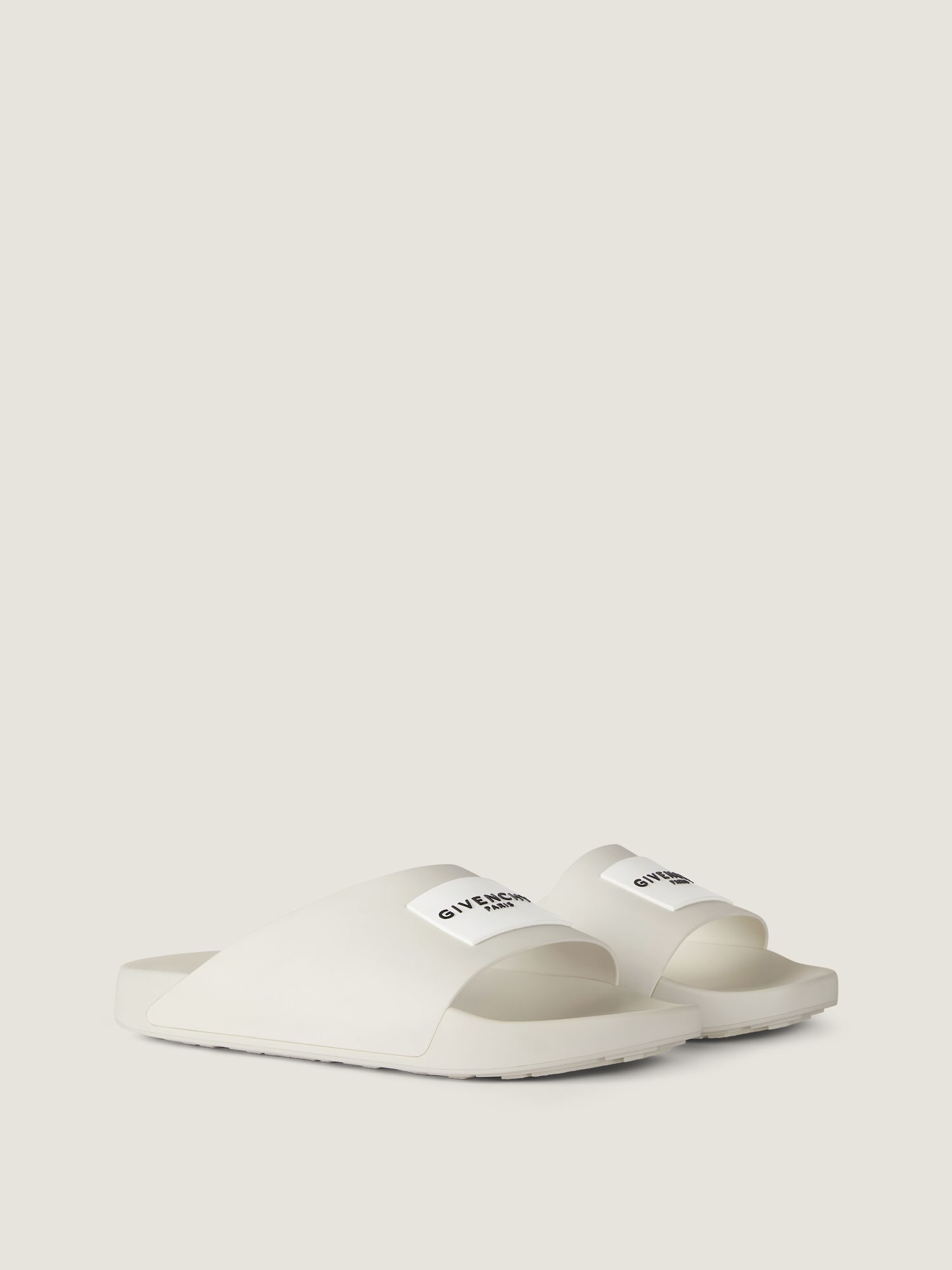 Label Slide mules in rubber in - ivory - BH302MH1Y1-105 