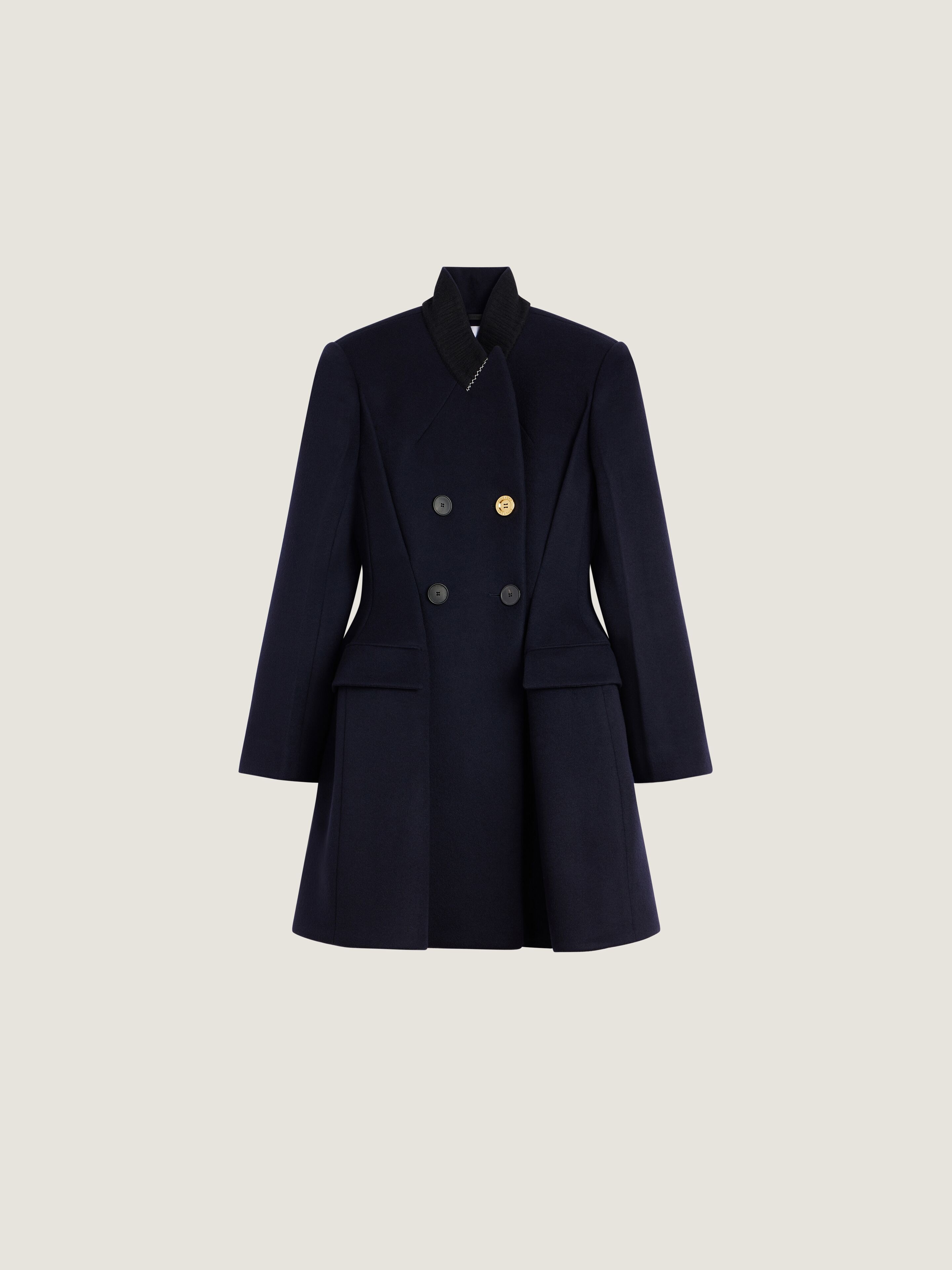 Givenchy Pinch Coat In Wool And Cashmere In Multicolor