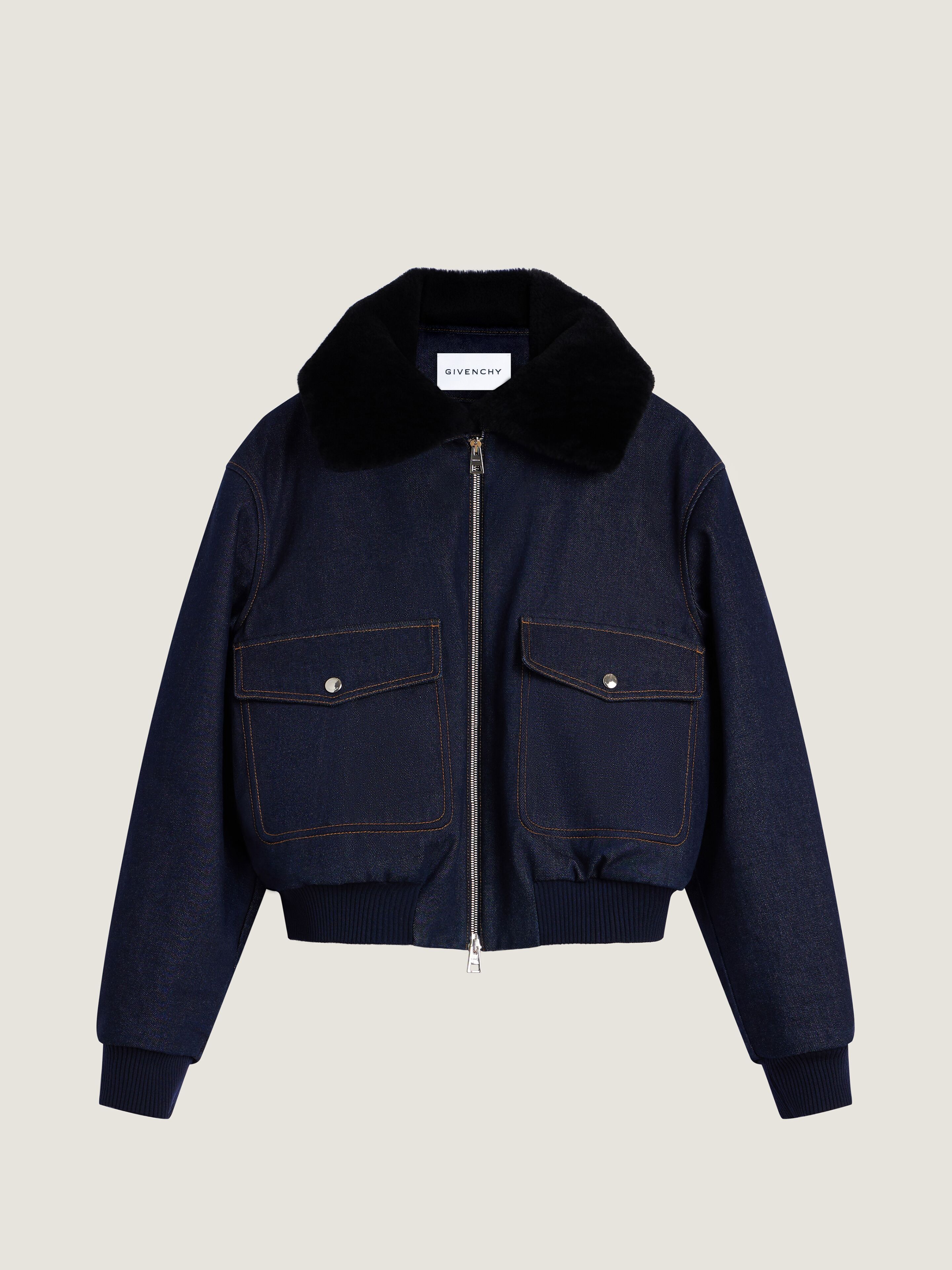 Blouson in raw denim in - dark blue - BW00WJ518W-401 | Givenchy US