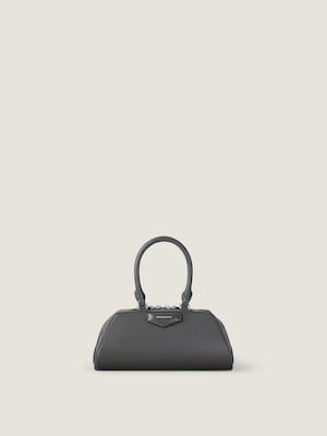 Mini Antigona East-West bag in Box leather