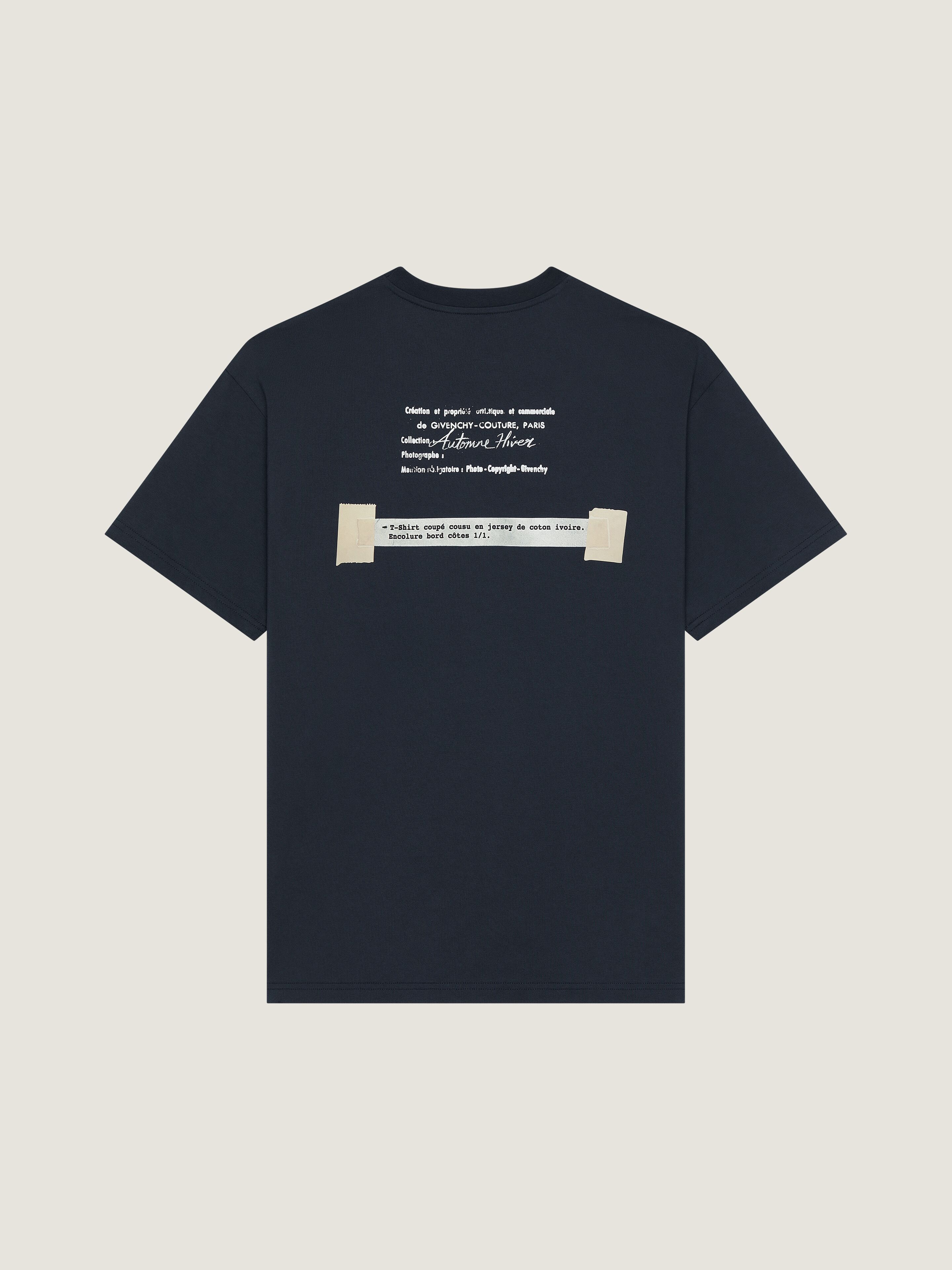 コットン アーカイブプリント Tシャツ - ナイトブルー BM71NK3YUE-403