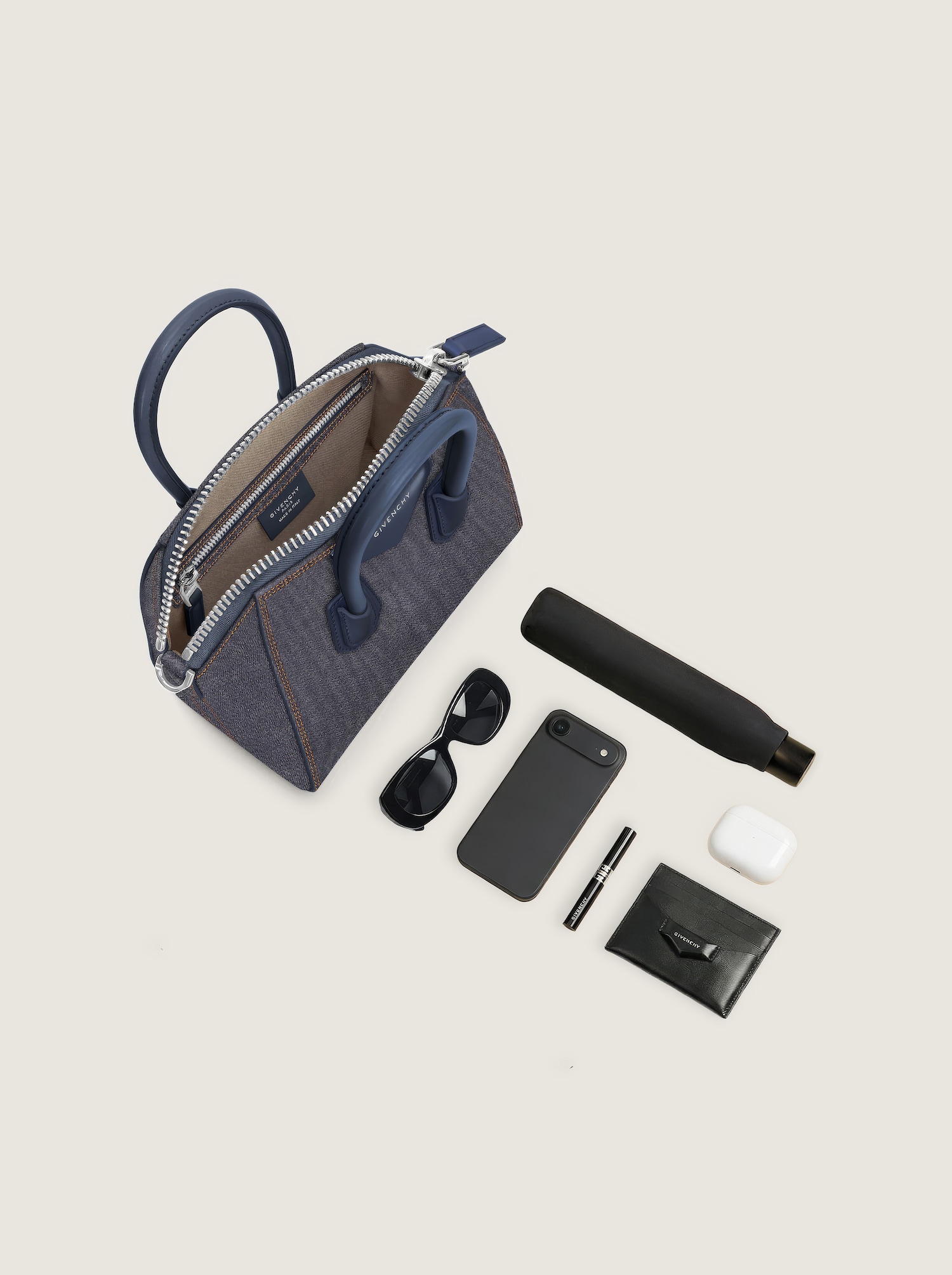 Mini Antigona bag in denim in - indigo blue - BB5148B2AH-415 